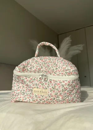 Rock N Rags Quilted Makeup Bag ★ Pink Floral