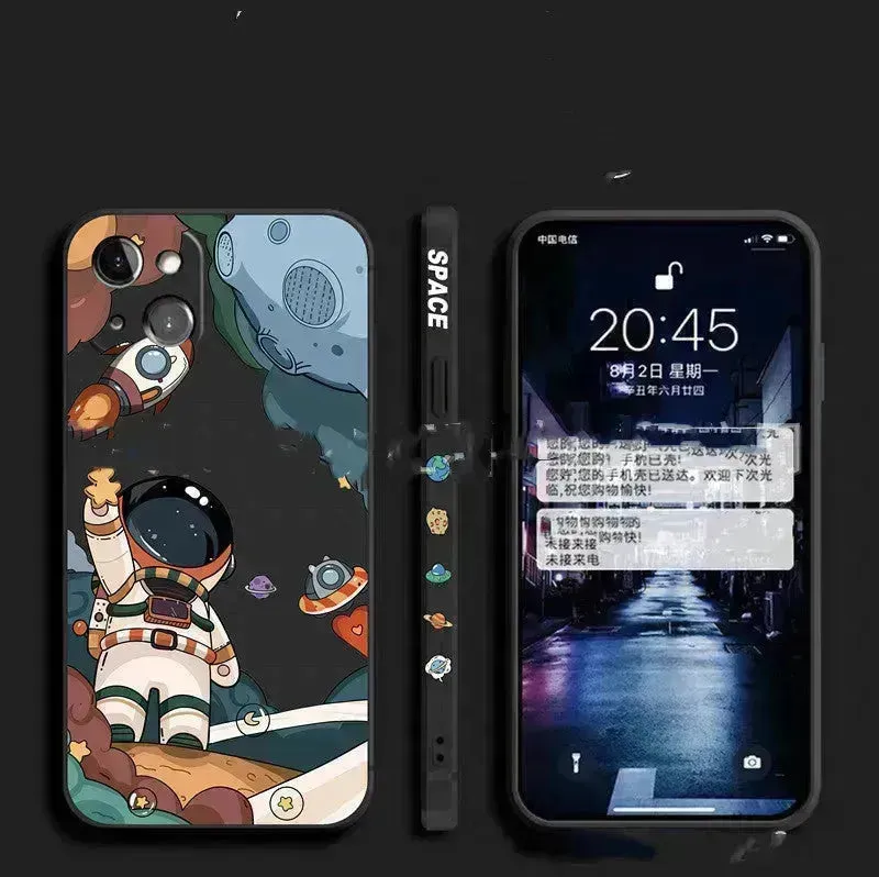 Rocket Astronaut Side Phone Case