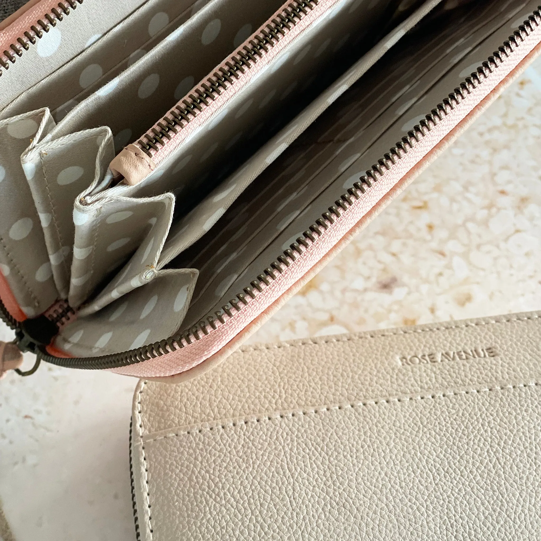 Rose Avenue Leather Pouch Wallet