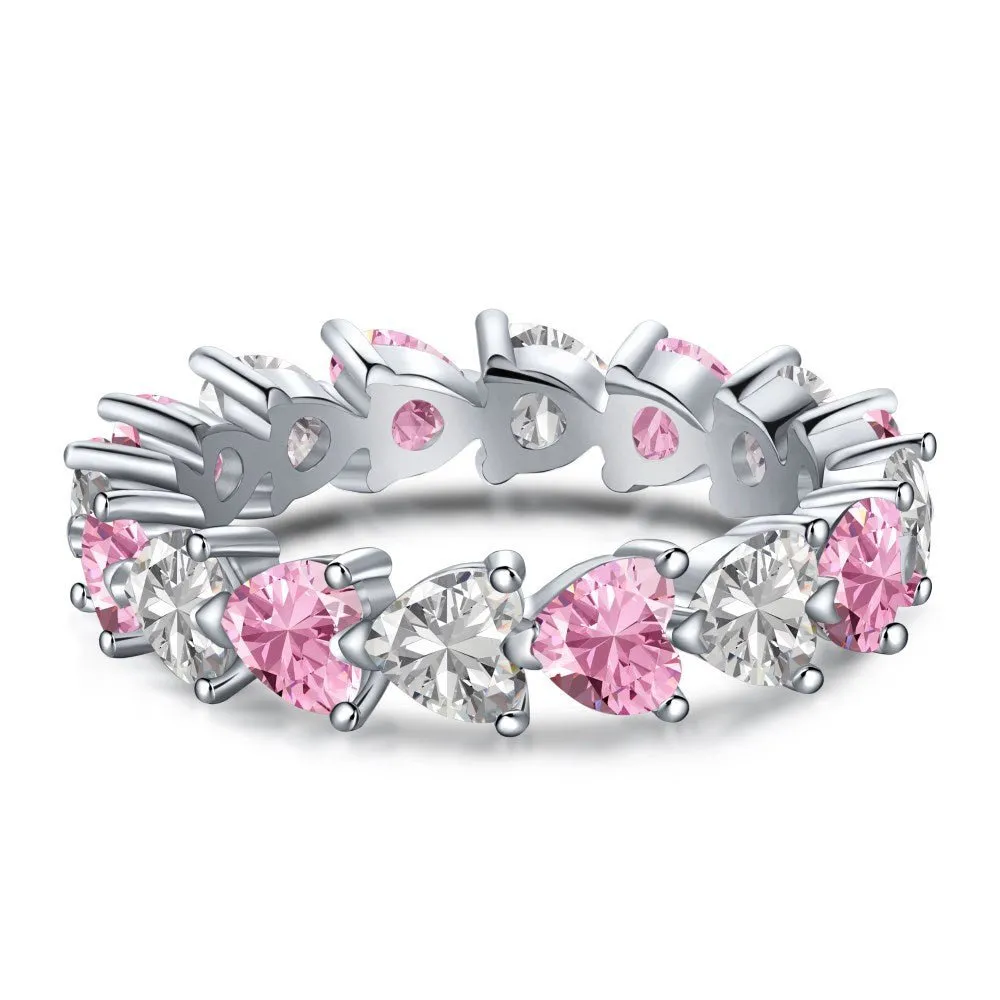 Round heart-shaped ring