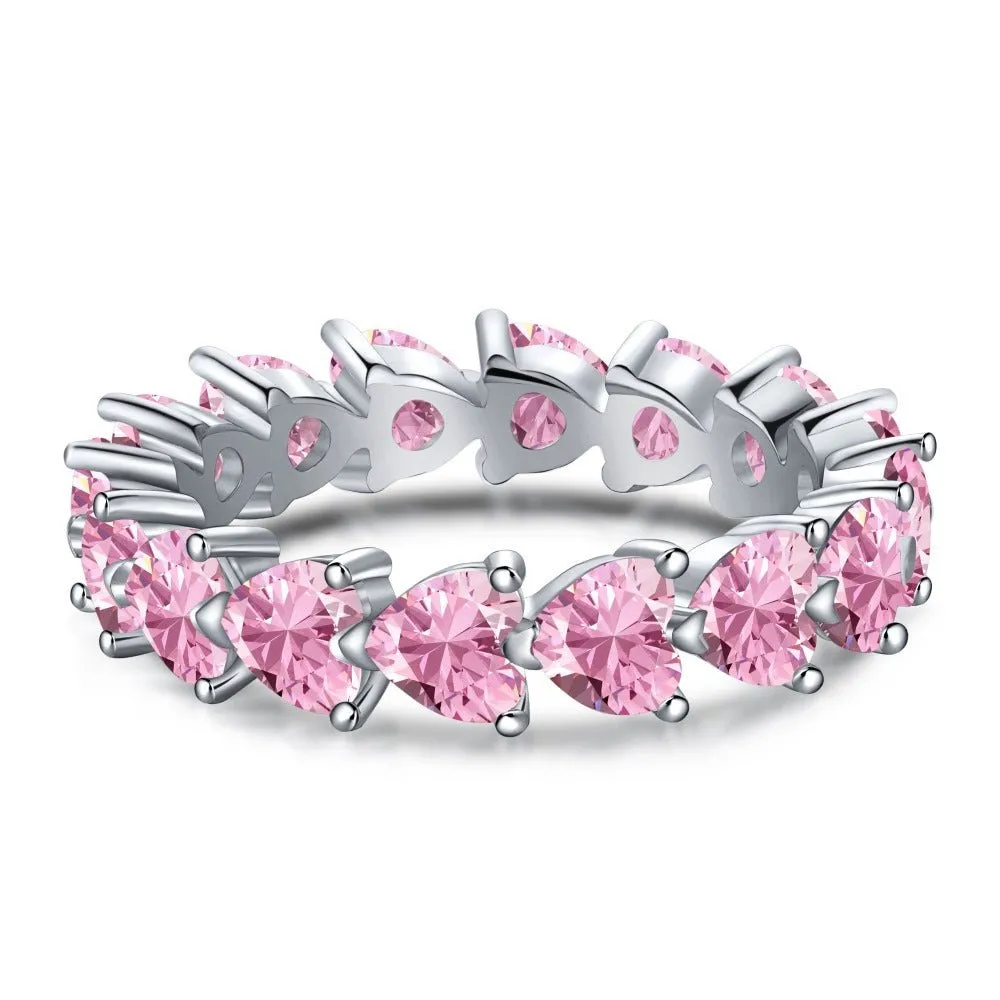Round heart-shaped ring