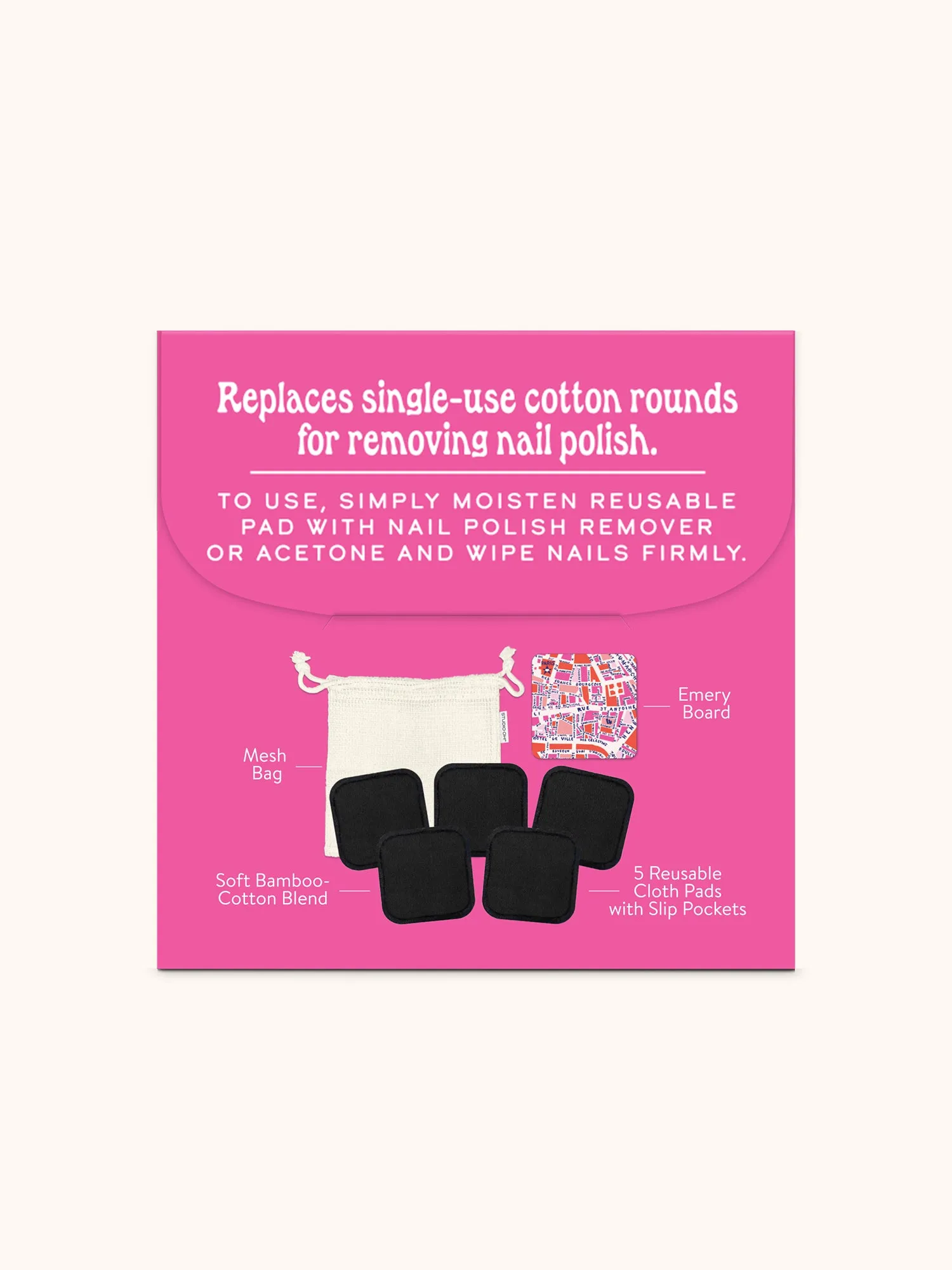 Rues De Paris Reusable Nail Polish Remover Kit