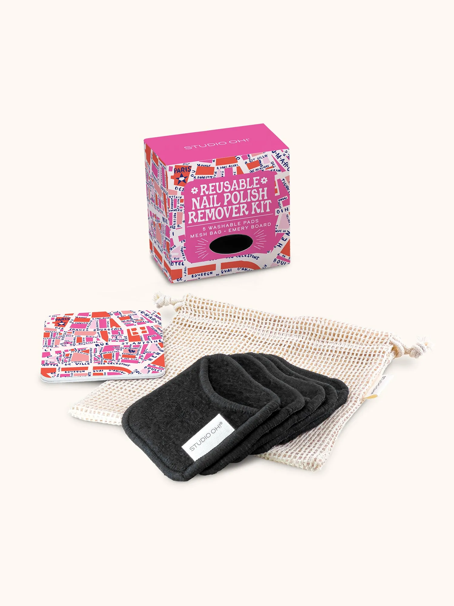 Rues De Paris Reusable Nail Polish Remover Kit