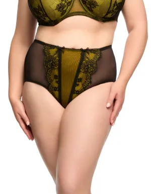 Savoir Faire Full Brief - Chartreuse/Black