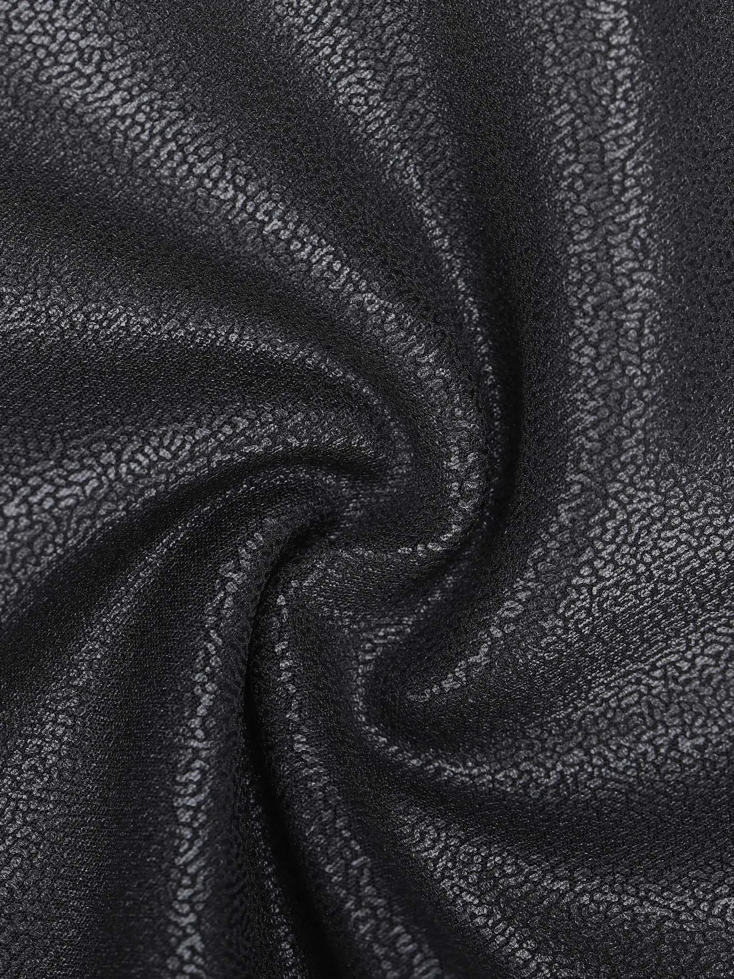 Shapewar Faux Leather Plunging V Sculpting Corset Bodysuit