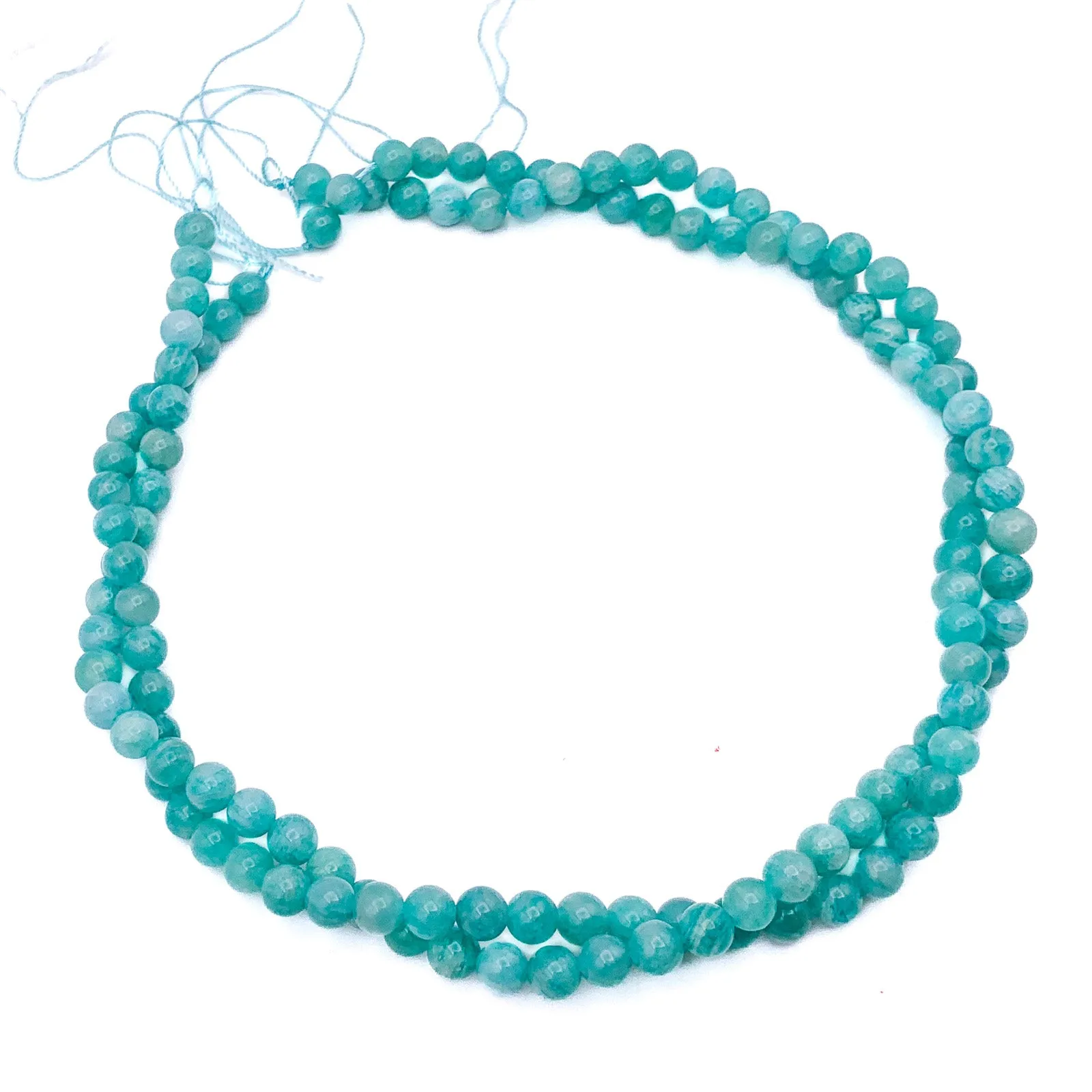Siberian Amazonite 6mm Smooth Rounds Bead Strand