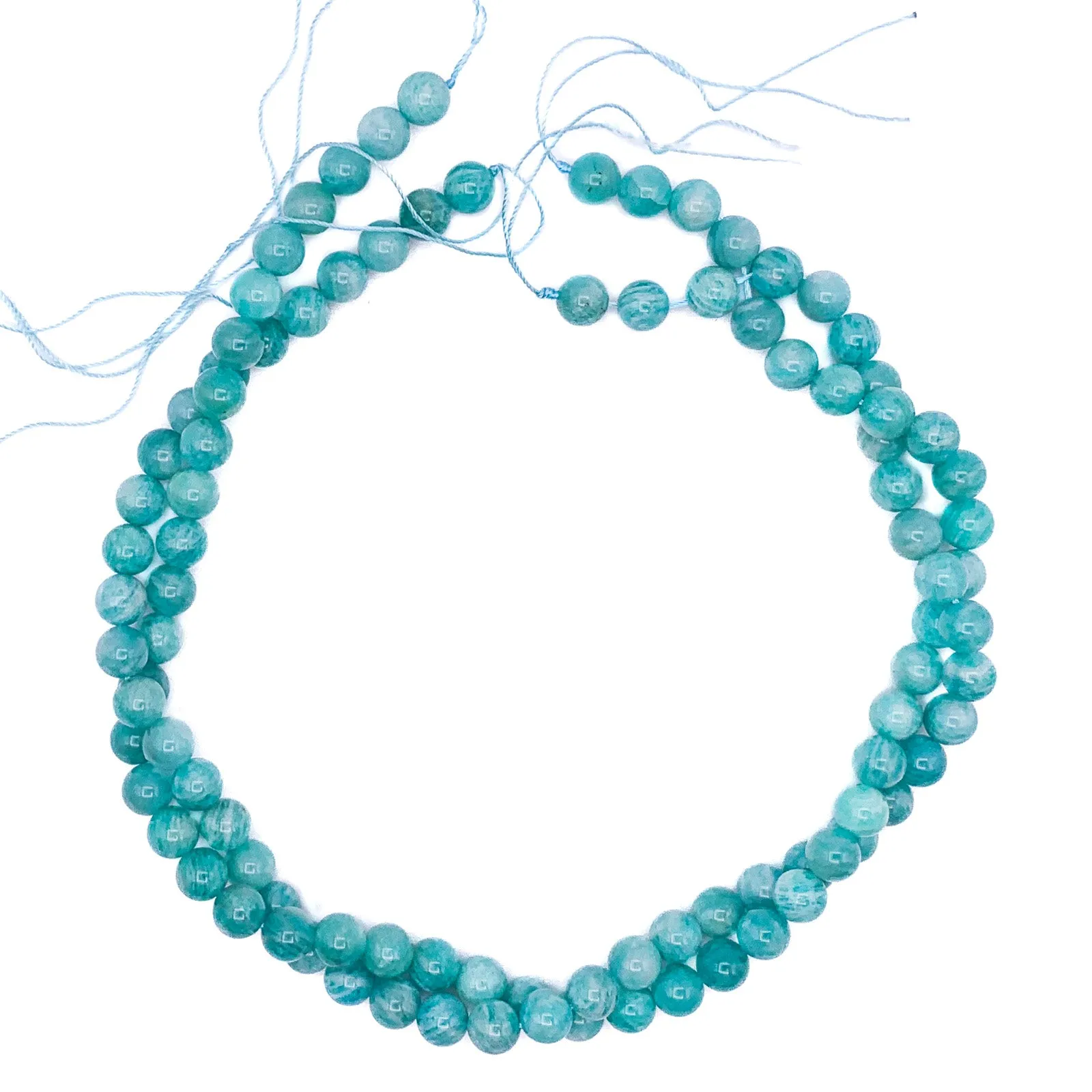 Siberian Amazonite 8mm Smooth Round Bead Strand