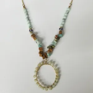 Simply Noelle Catch the Wave Beaded Necklace - Carribean