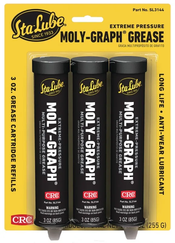 Sta-Lube SL3144 Grease, 2, 3 oz, Gray :PK  3: QUANTITY: 1