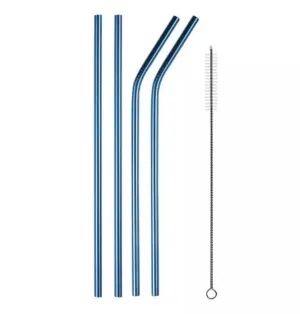 Straws Metal - set of 4 pieces   cleaner