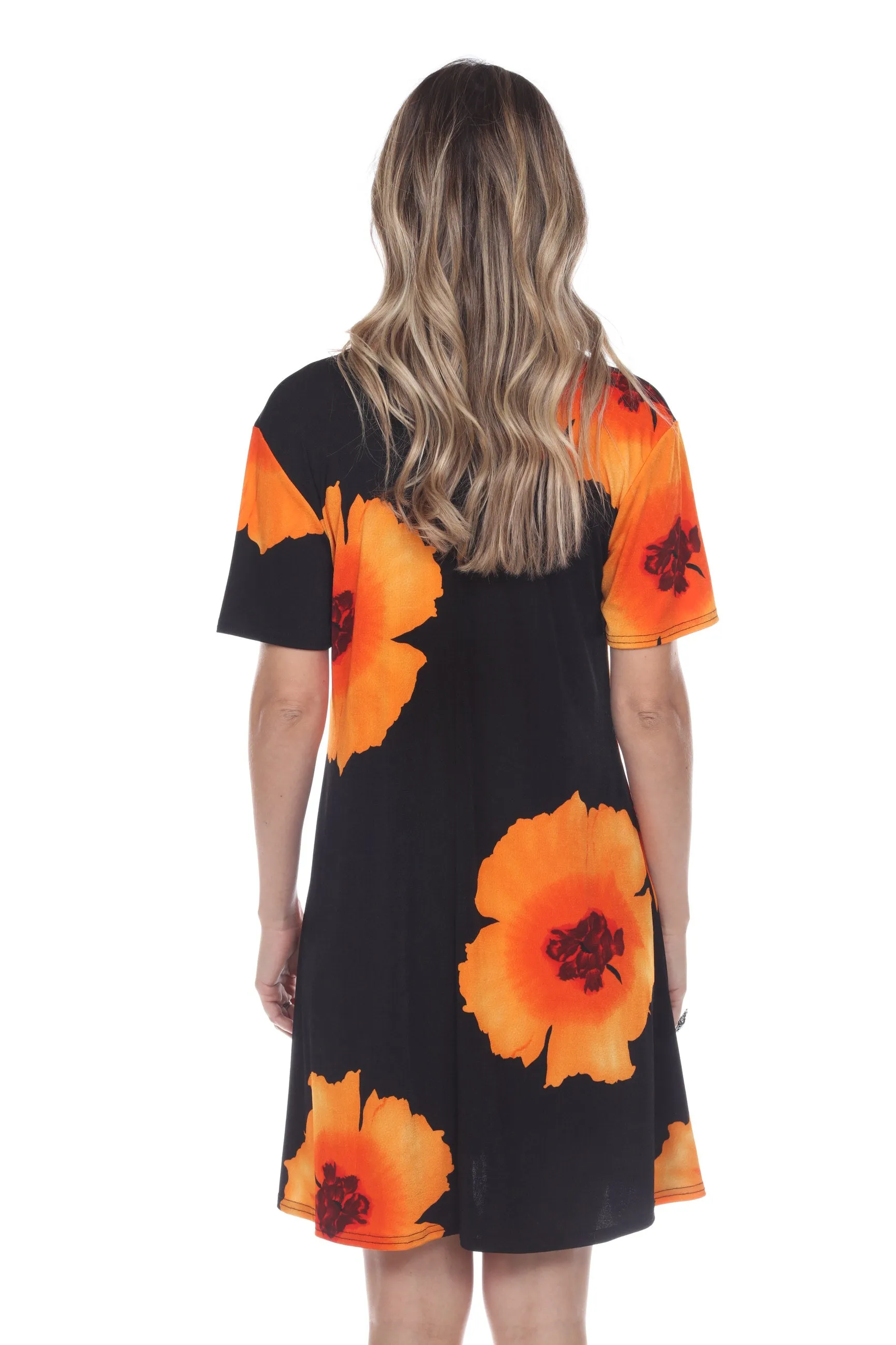 Stretchy Missy Dress Short Sleeve Print-7004BN-SRP1-W113