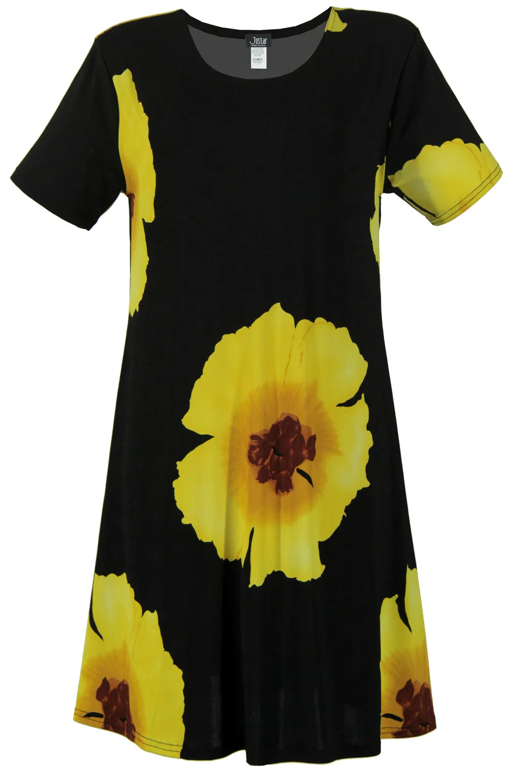 Stretchy Missy Dress Short Sleeve Print-7004BN-SRP1-W113