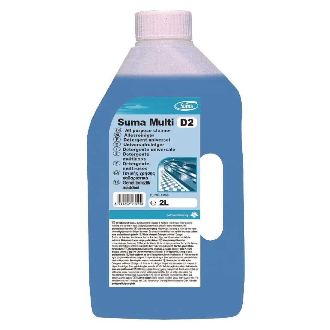 Suma Multi D2 All-Purpose Cleaner Concentrate 2Ltr - CX801