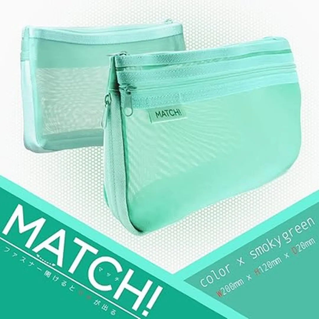 Sun Star Match Mesh Pencil Case