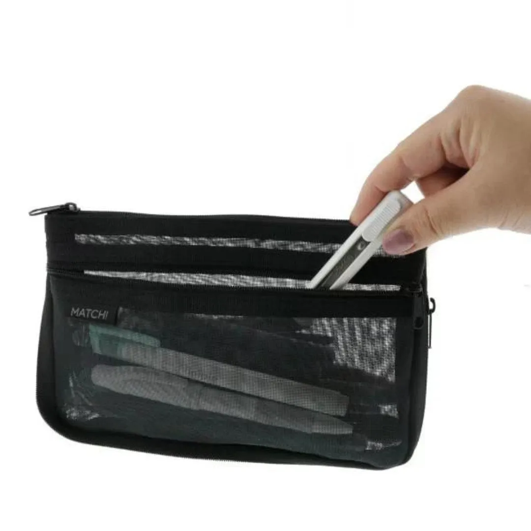 Sun Star Match Mesh Pencil Case