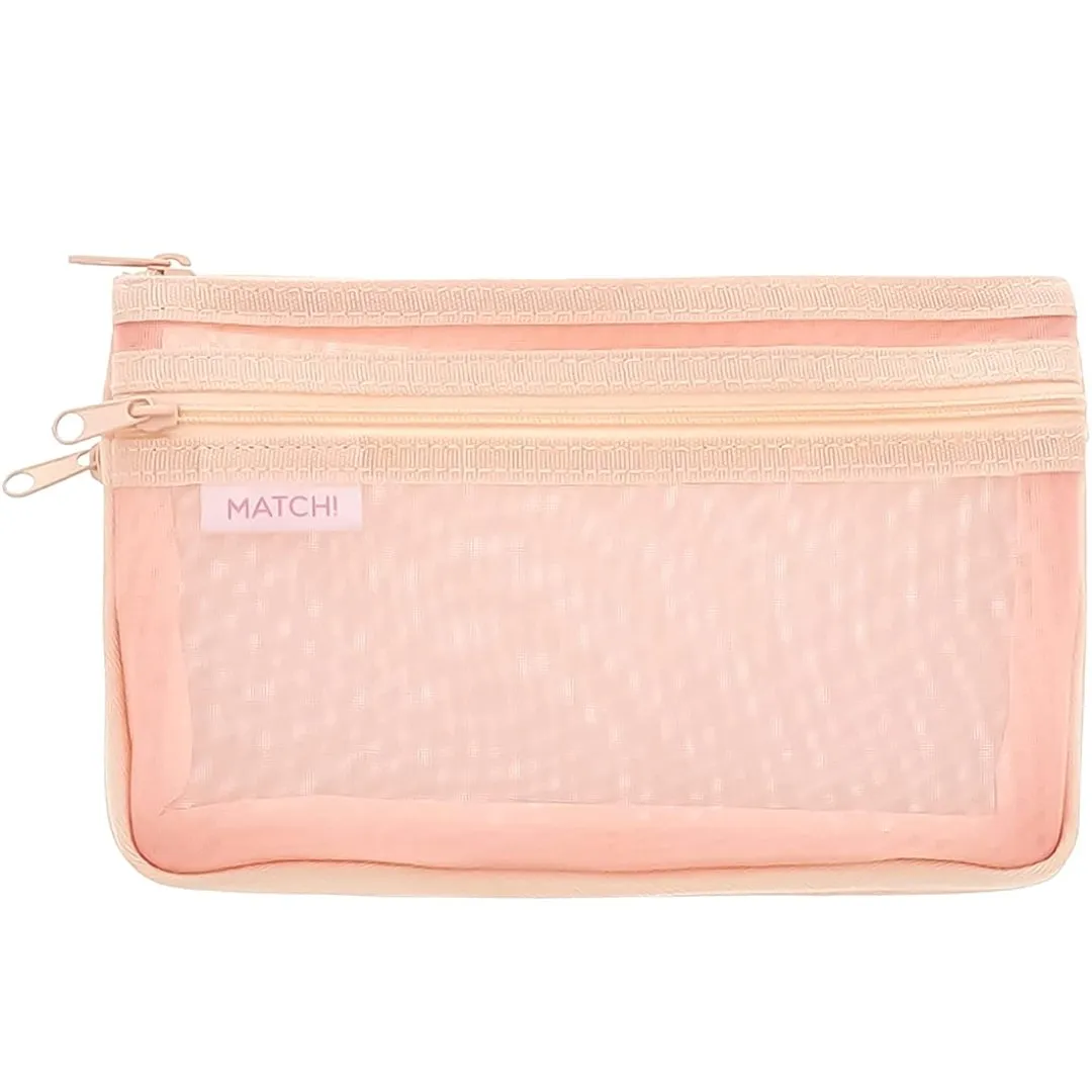 Sun Star Match Mesh Pencil Case