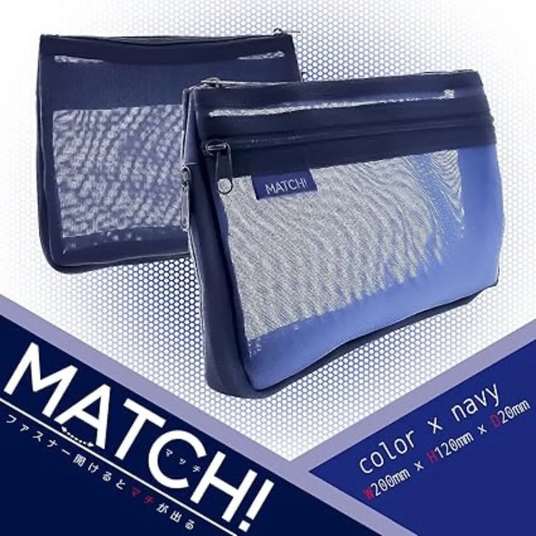 Sun Star Match Mesh Pencil Case