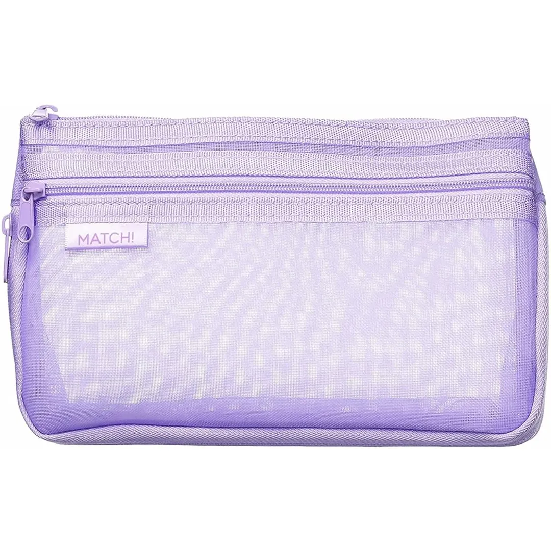 Sun Star Match Mesh Pencil Case