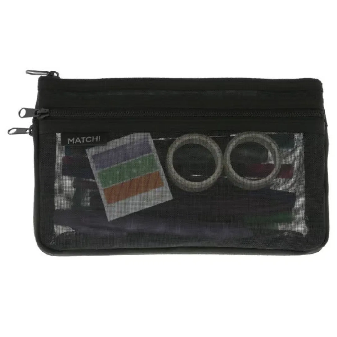 Sun Star Match Mesh Pencil Case