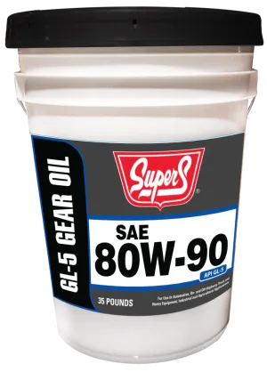 Super S SAE 80W-90 GL-5 Gear Oil 5 Gallon
