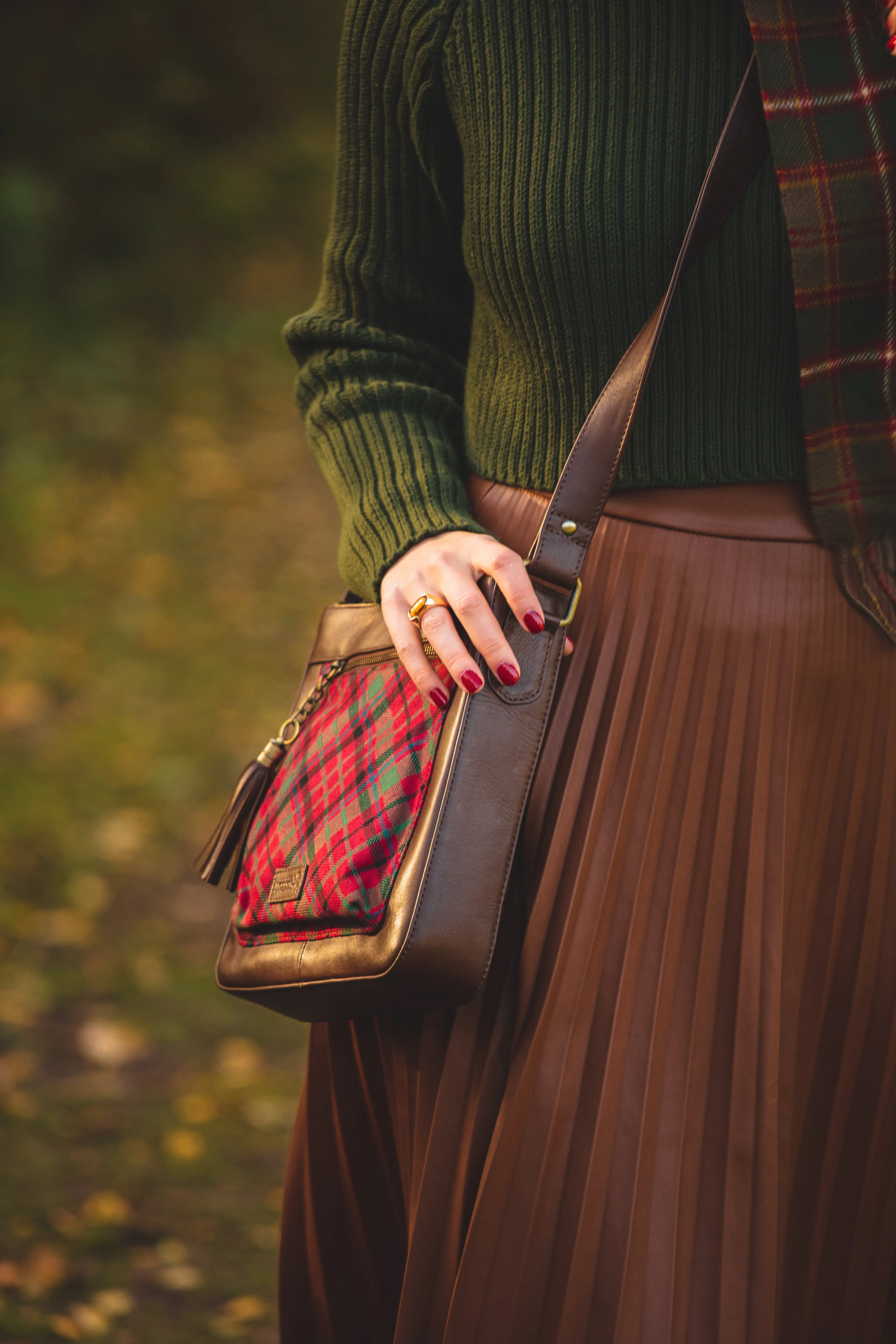 Tartan & Leather Iona Handbag