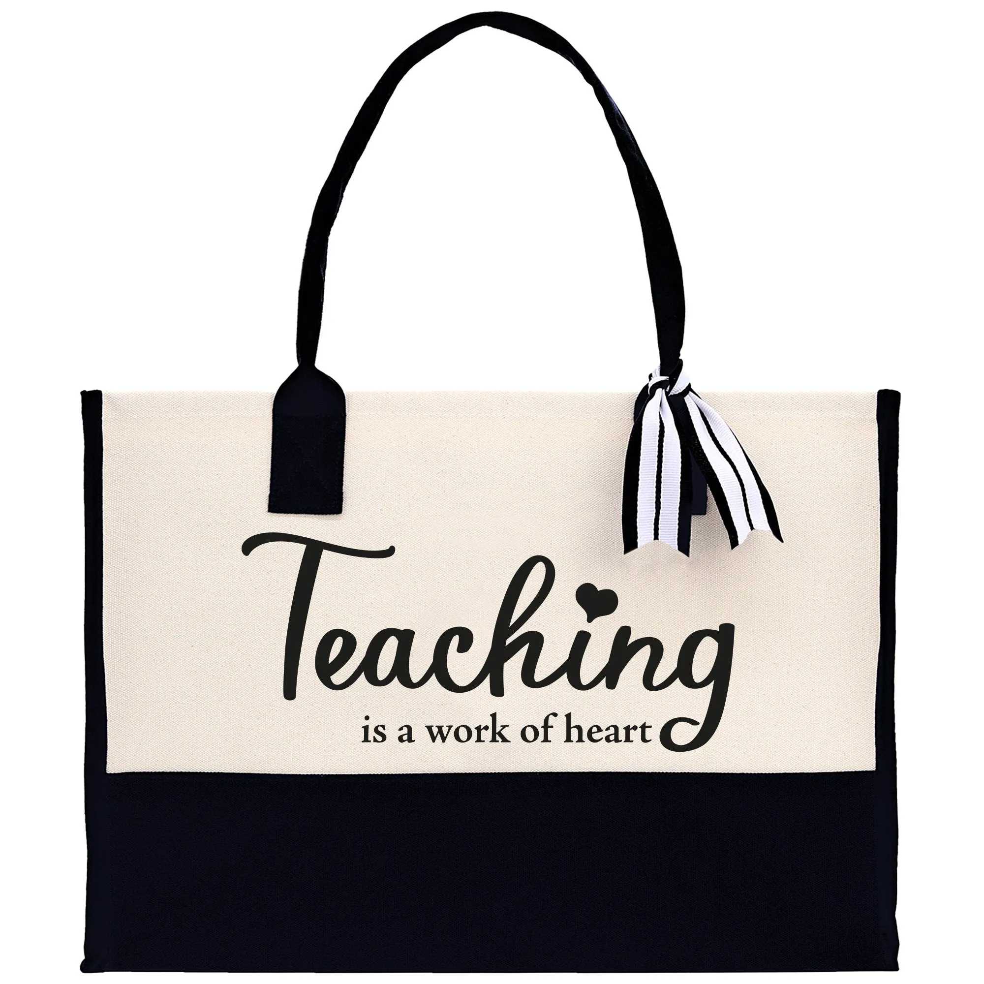 Teaching Is A Work Of Heart Tote Bag Teacher Bag Teacher Gift Teacher Retirement Gift Best Teacher Gifts Teacher Appreciation Gift