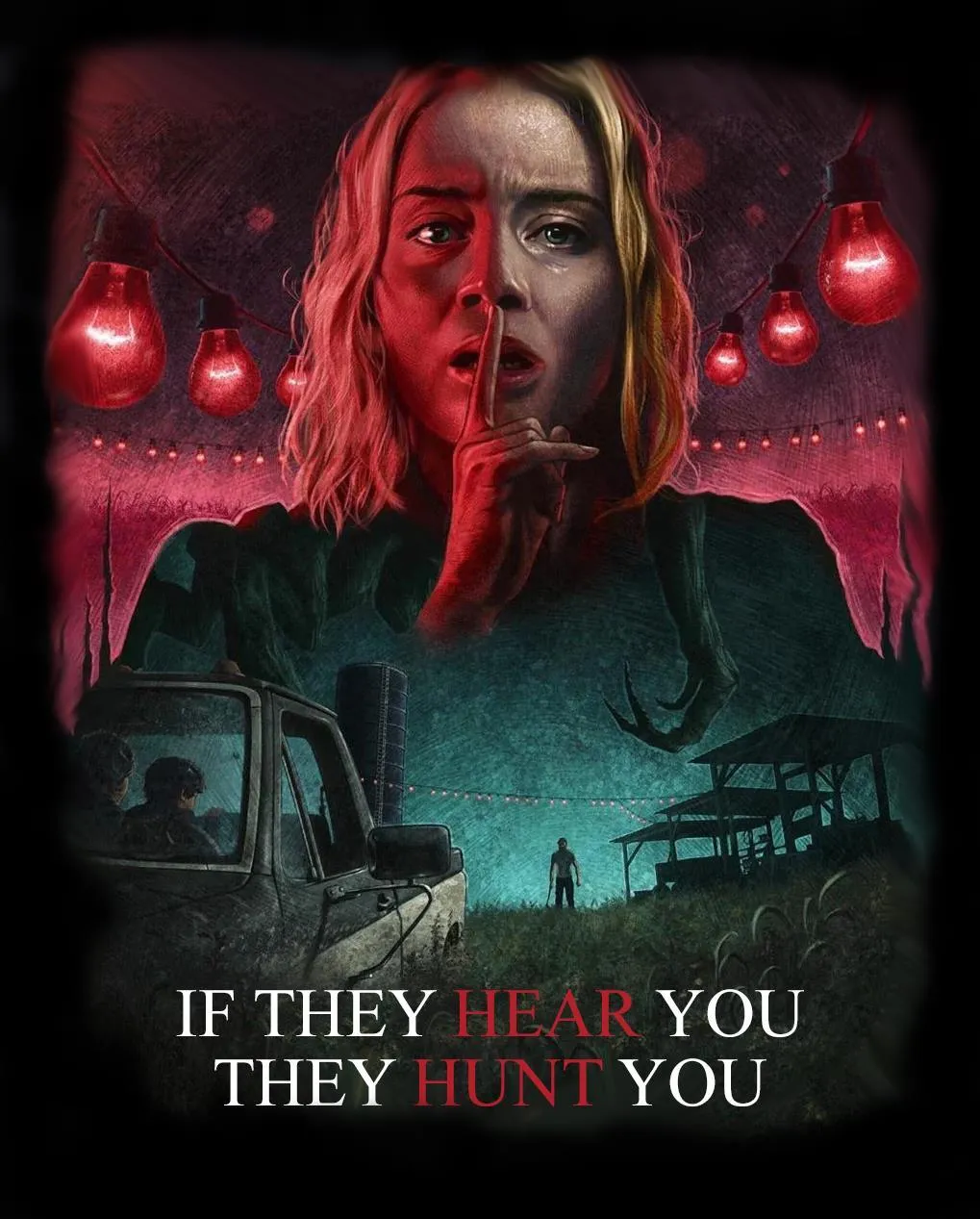 They Hear They Hunt - A Quiet Place T-Shirt