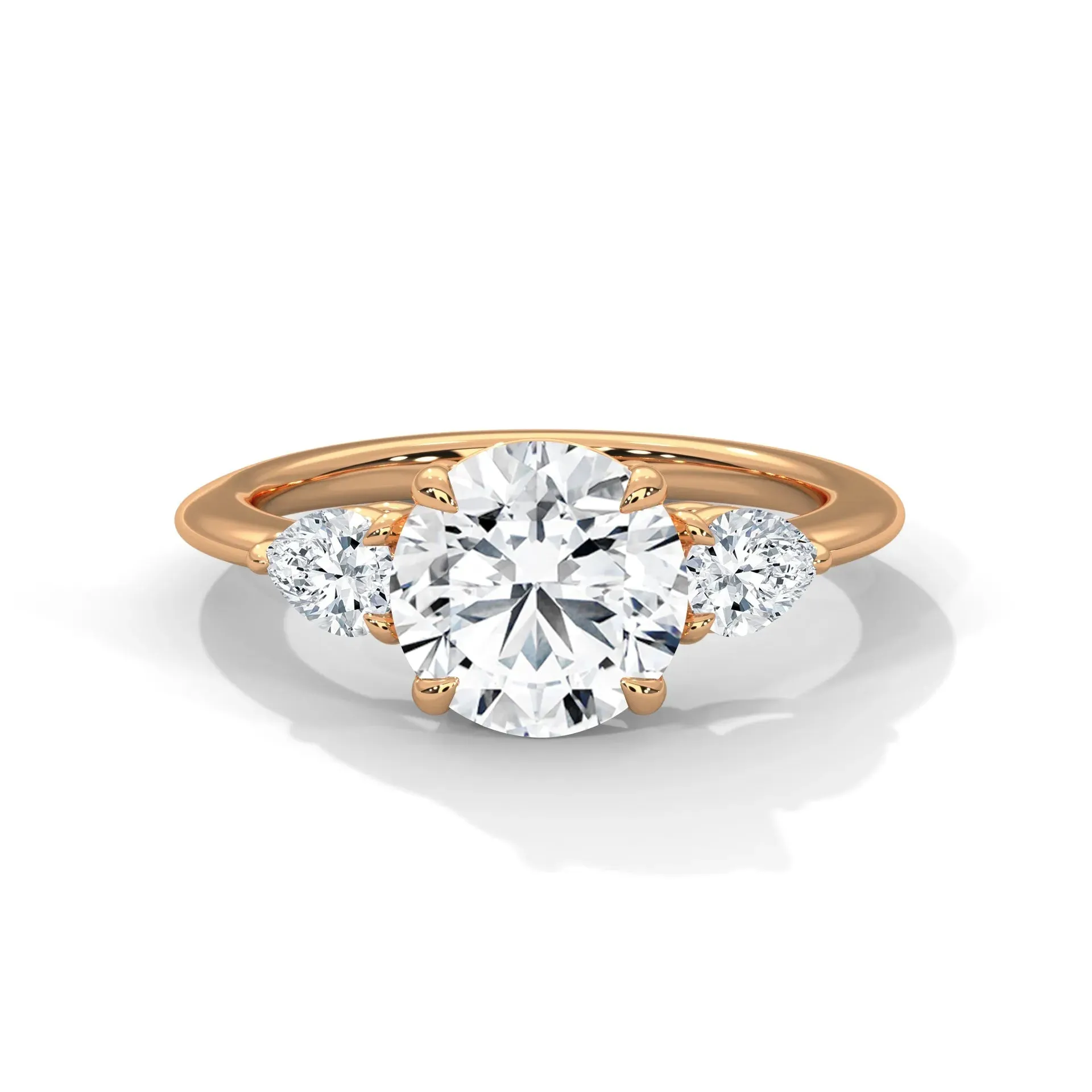 Three Stone Nova Diamond Ring Setting