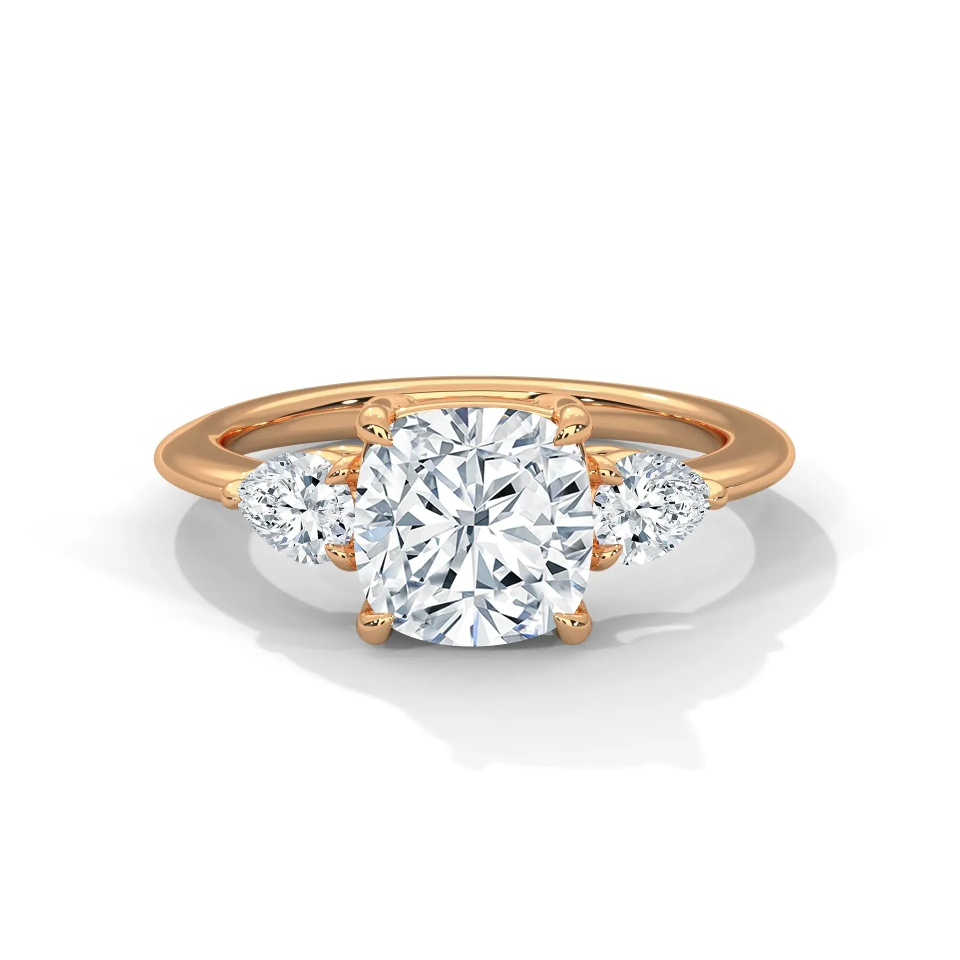 Three Stone Nova Diamond Ring Setting