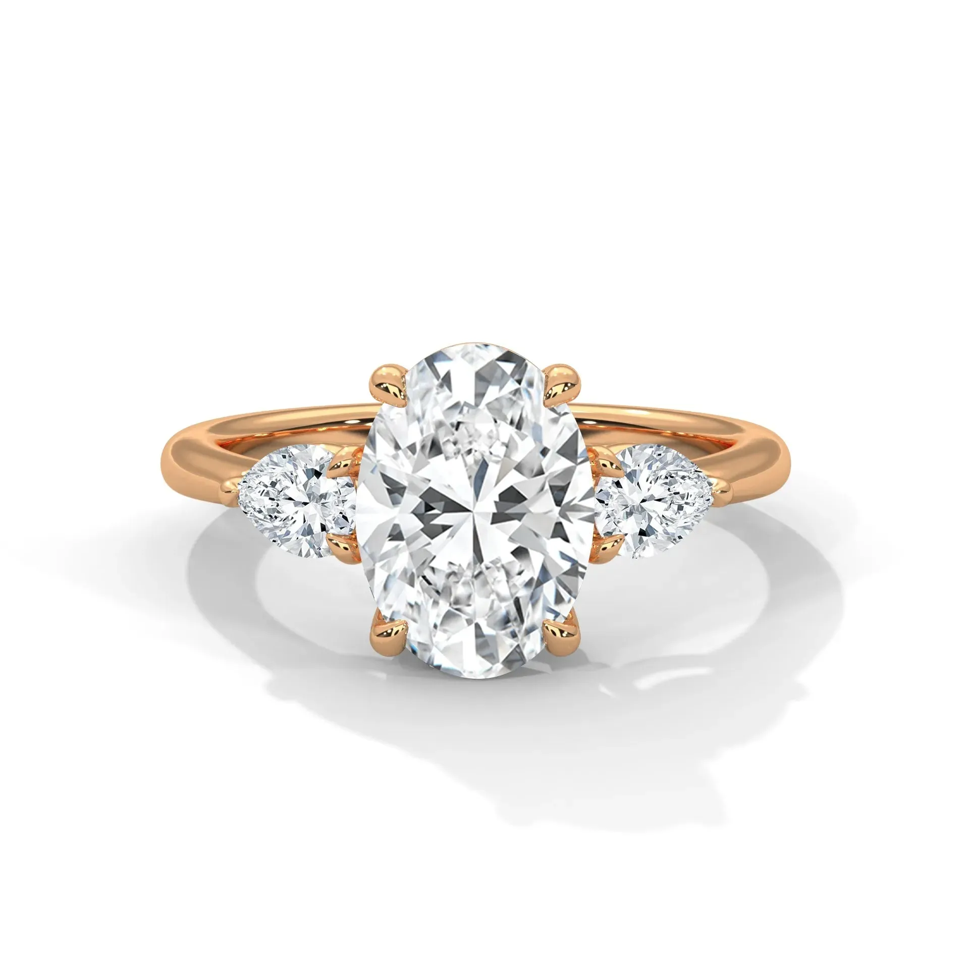 Three Stone Nova Diamond Ring Setting