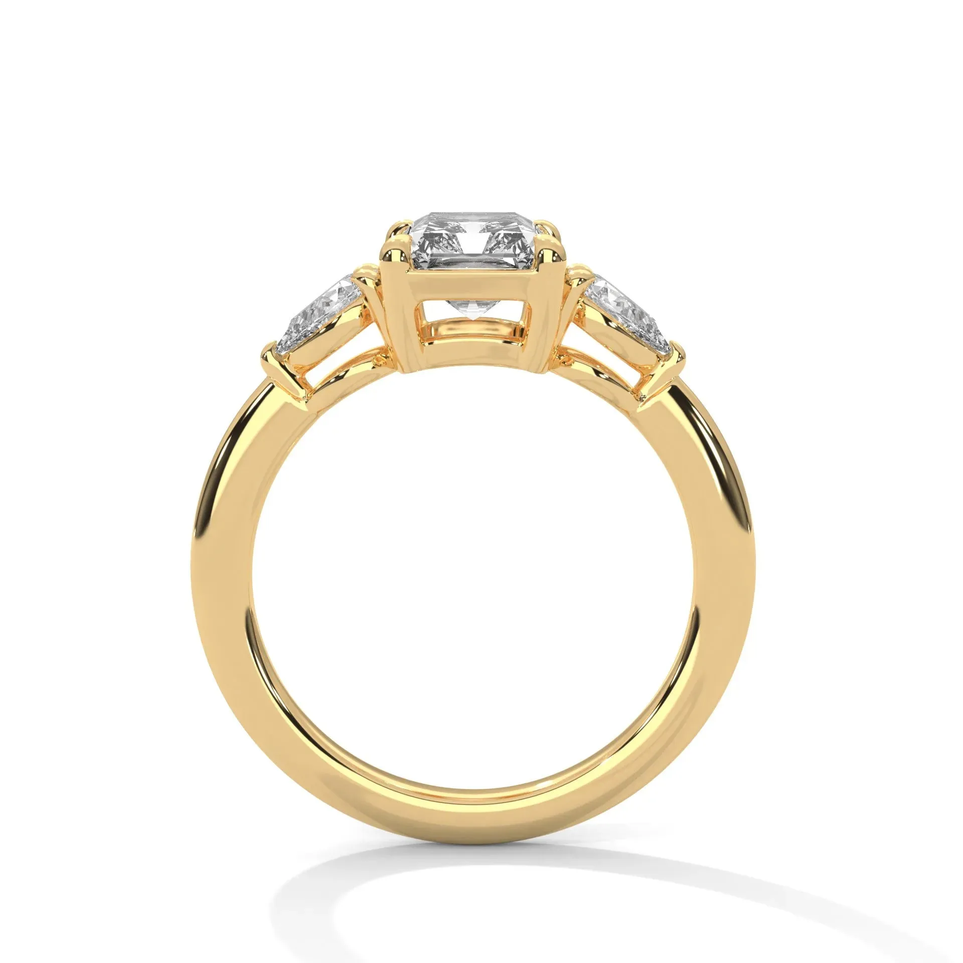 Three Stone Nova Diamond Ring Setting