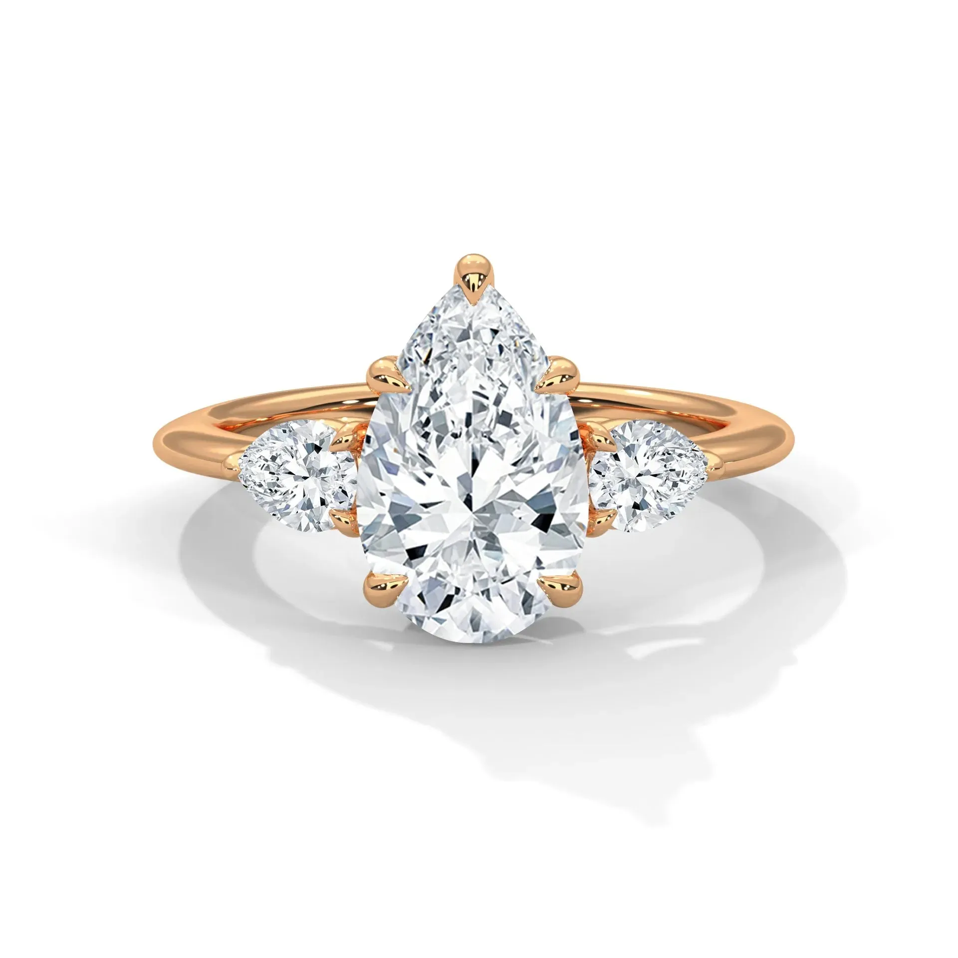 Three Stone Nova Diamond Ring Setting