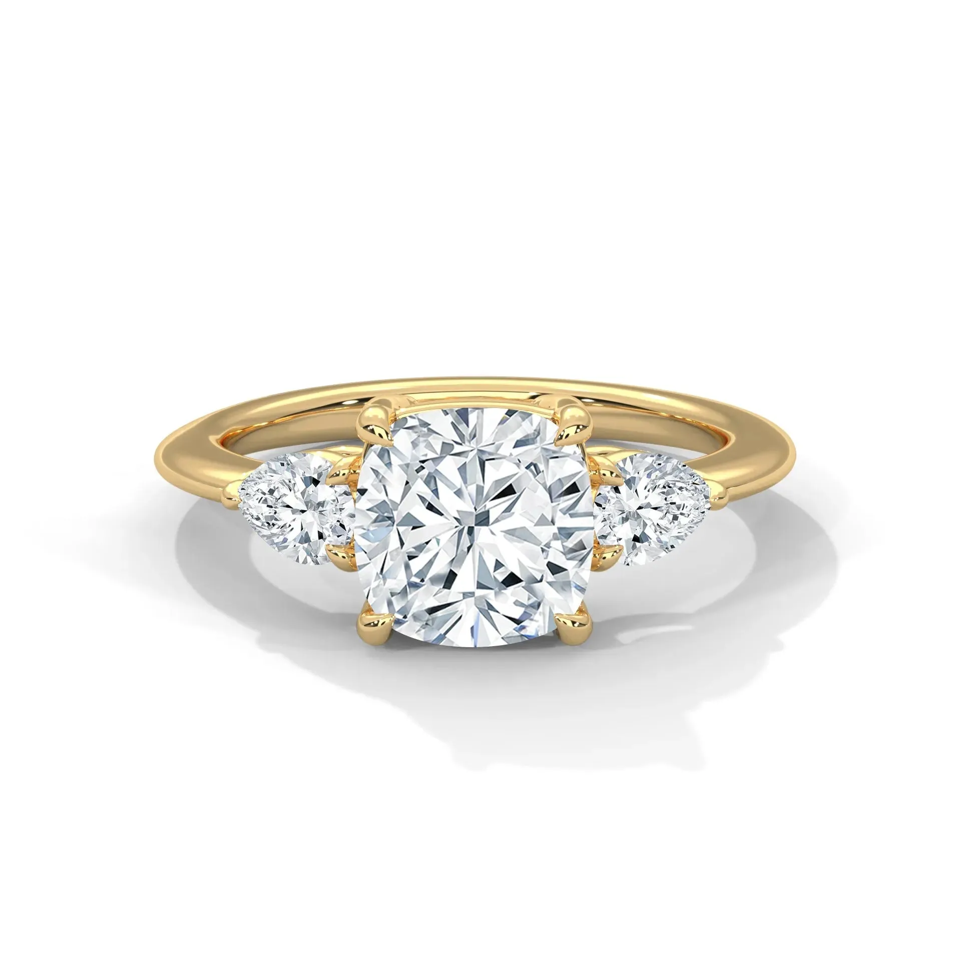 Three Stone Nova Diamond Ring Setting