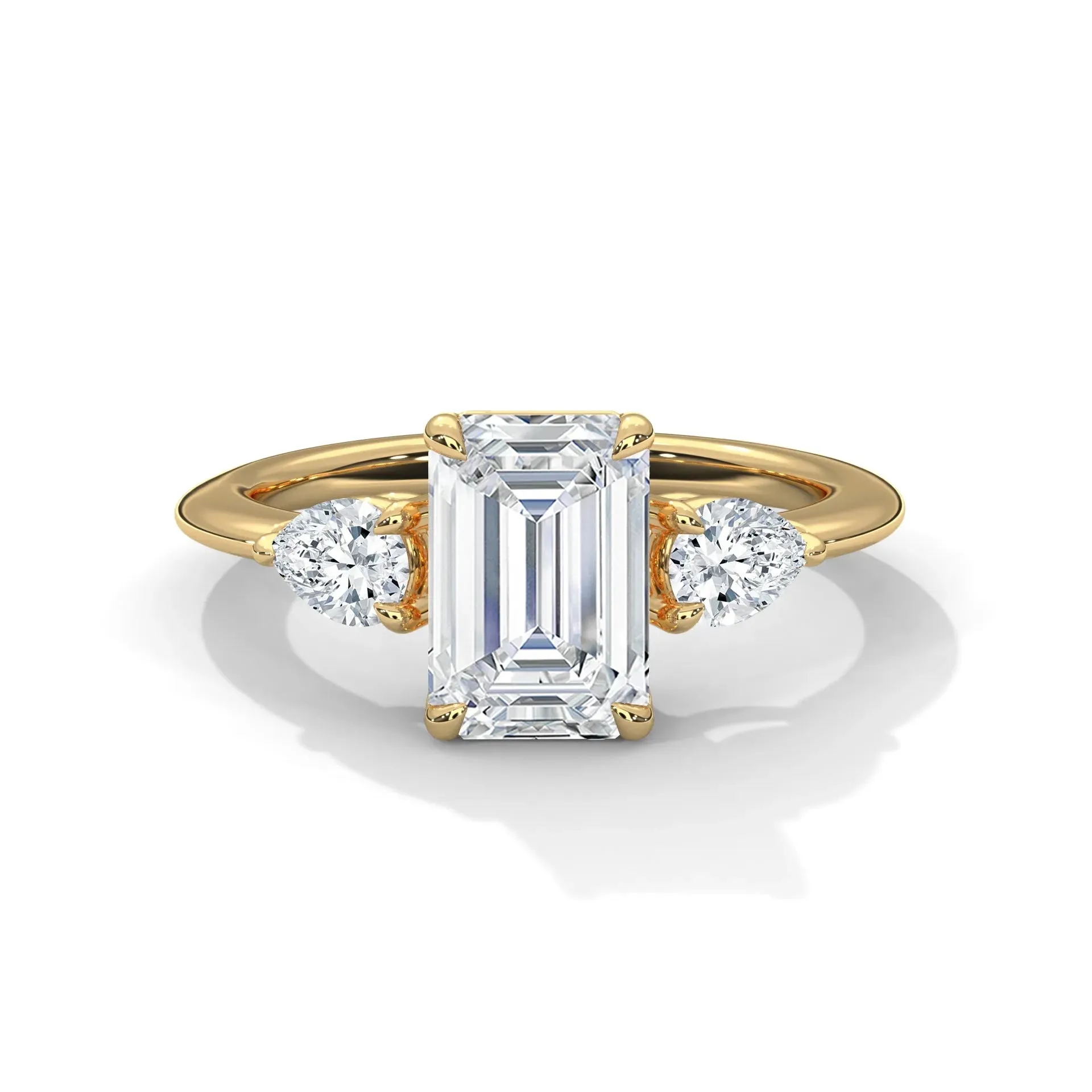 Three Stone Nova Diamond Ring Setting
