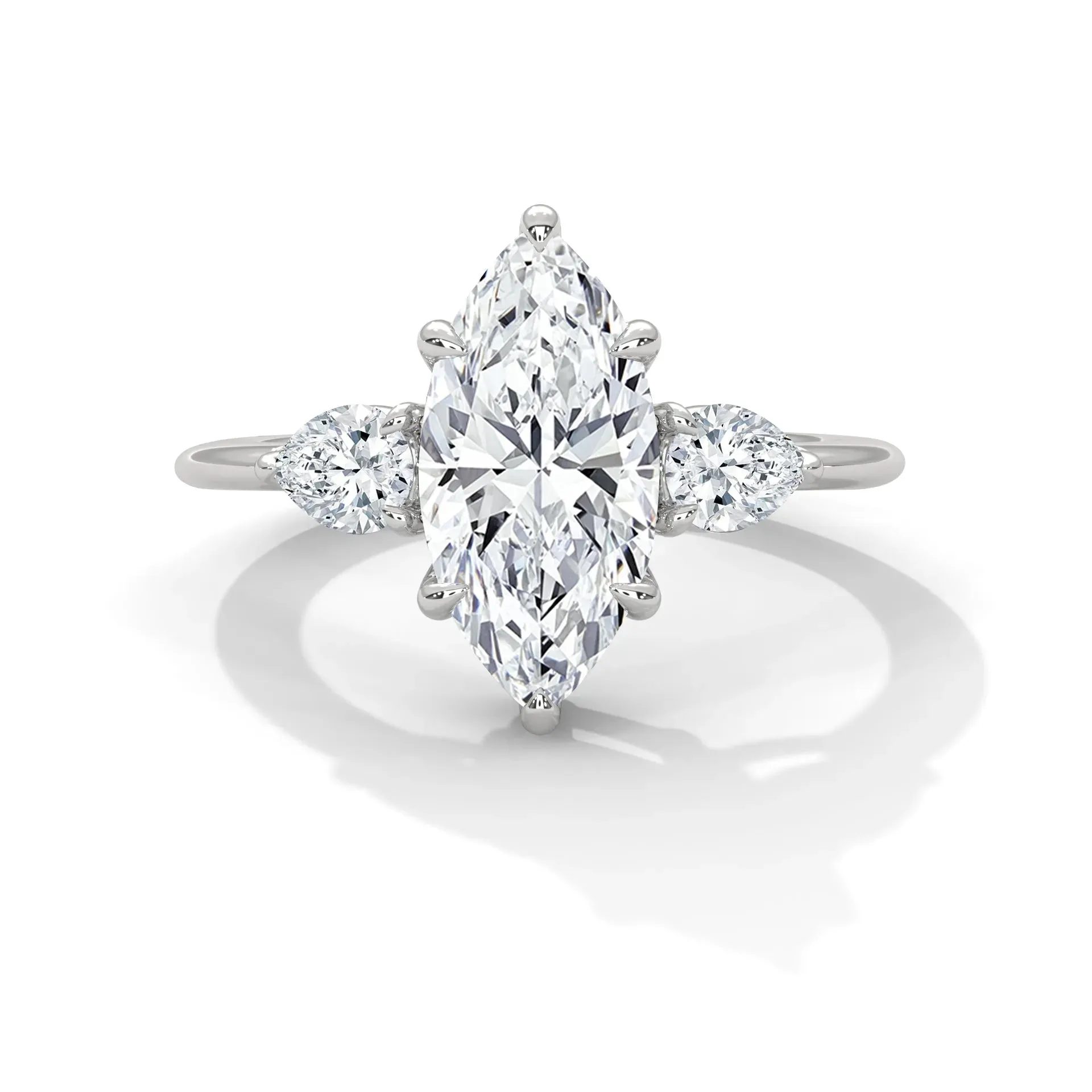 Three Stone Nova Diamond Ring Setting