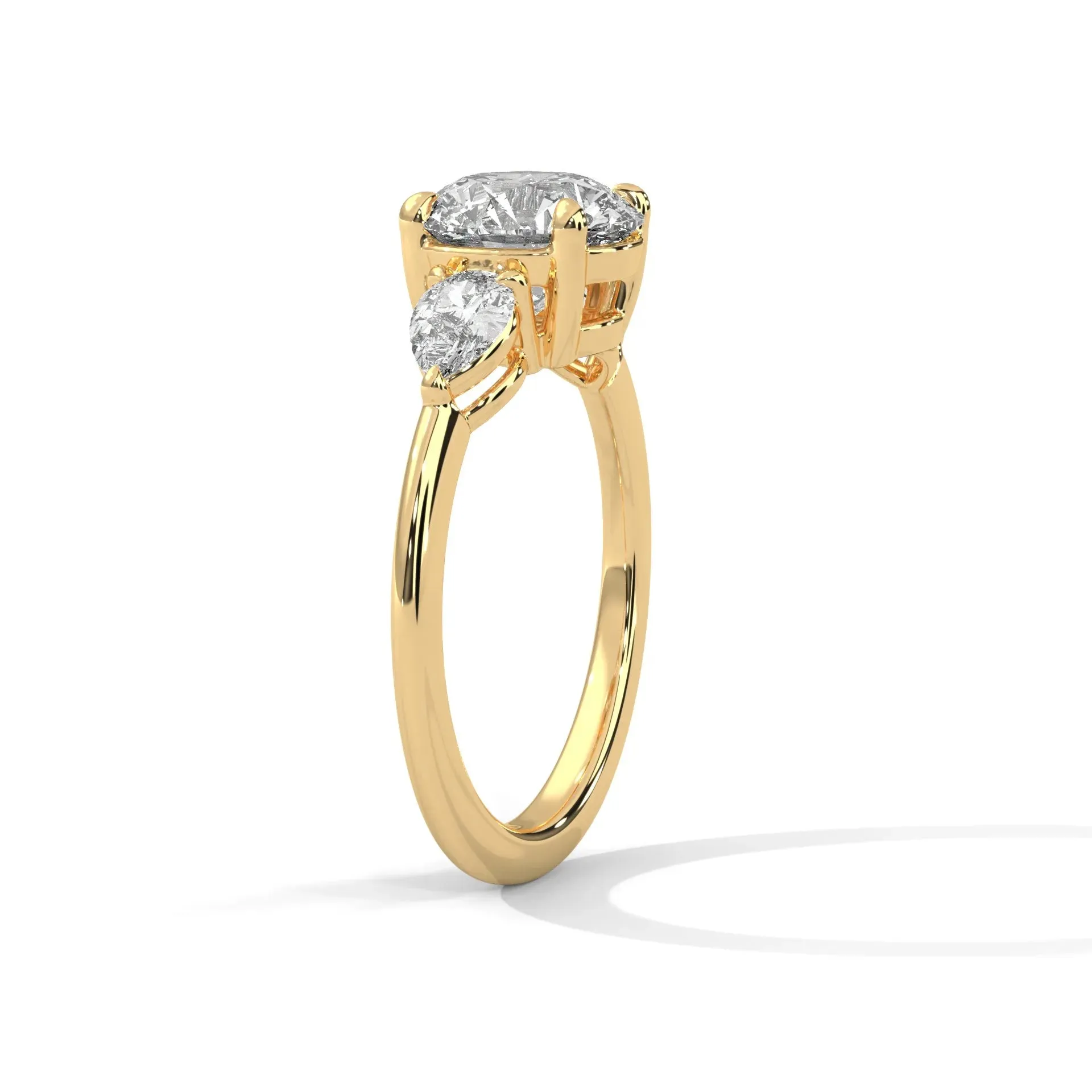 Three Stone Nova Diamond Ring Setting