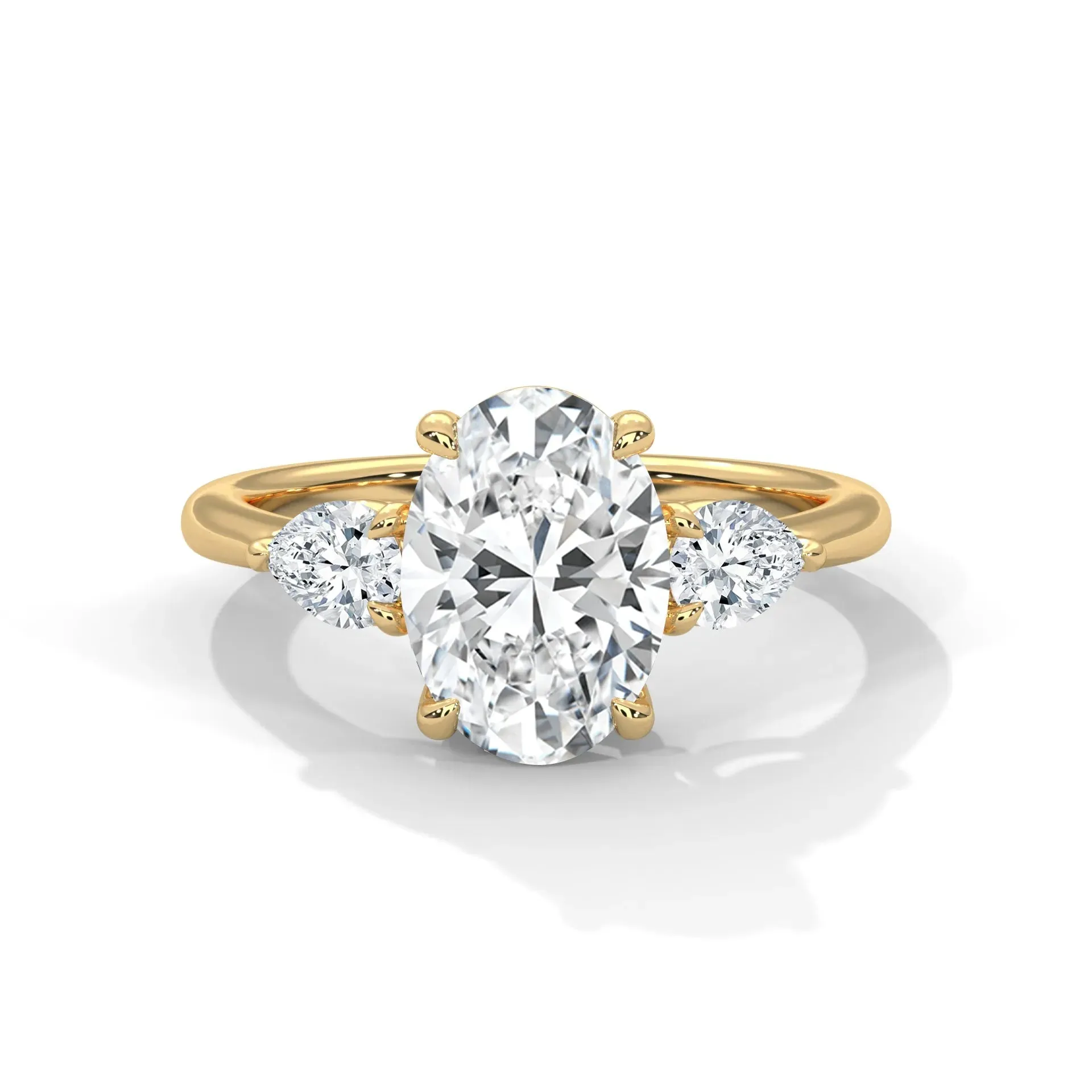 Three Stone Nova Diamond Ring Setting