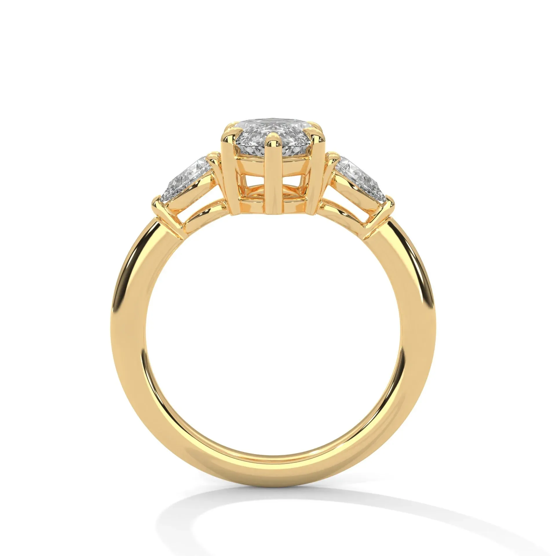 Three Stone Nova Diamond Ring Setting
