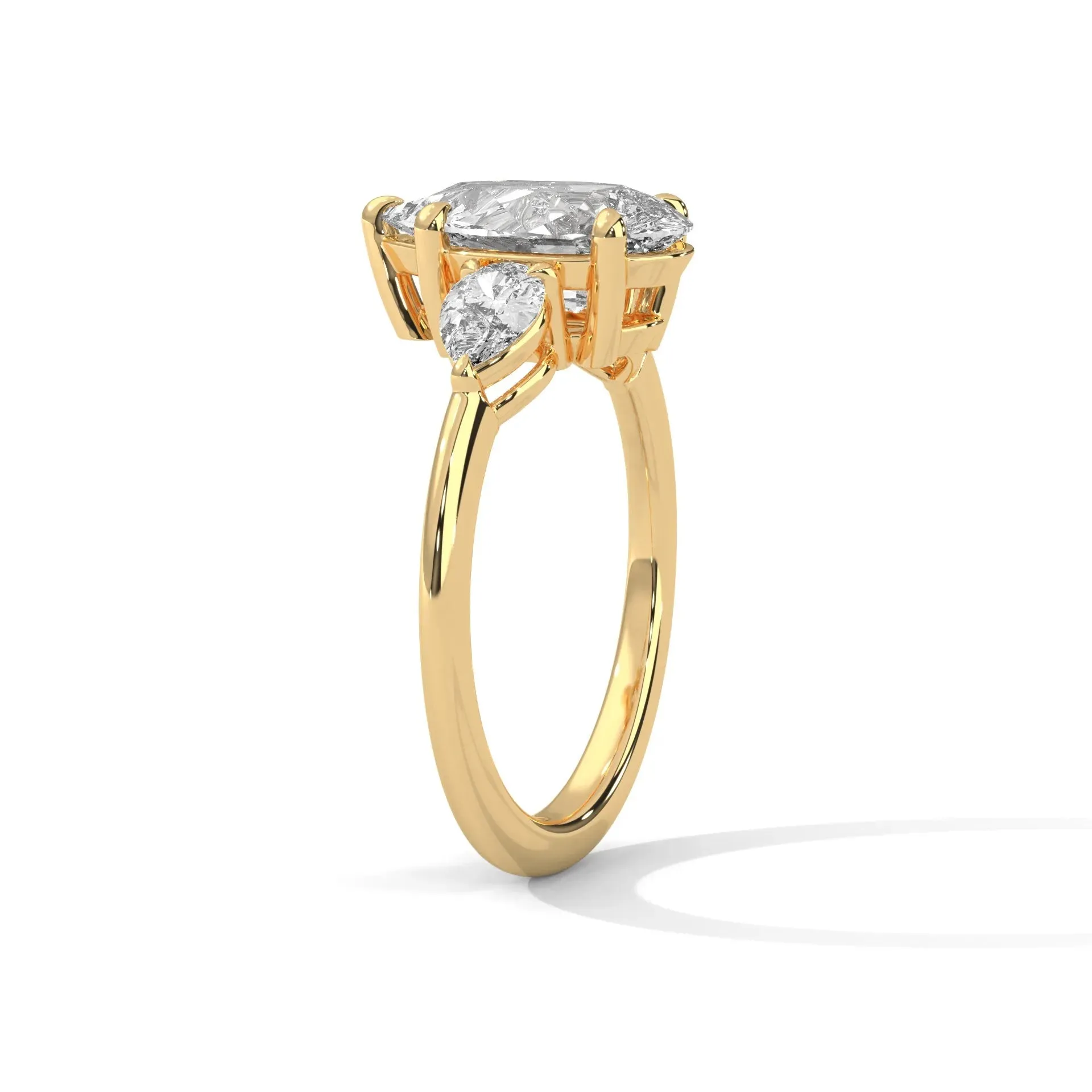 Three Stone Nova Diamond Ring Setting