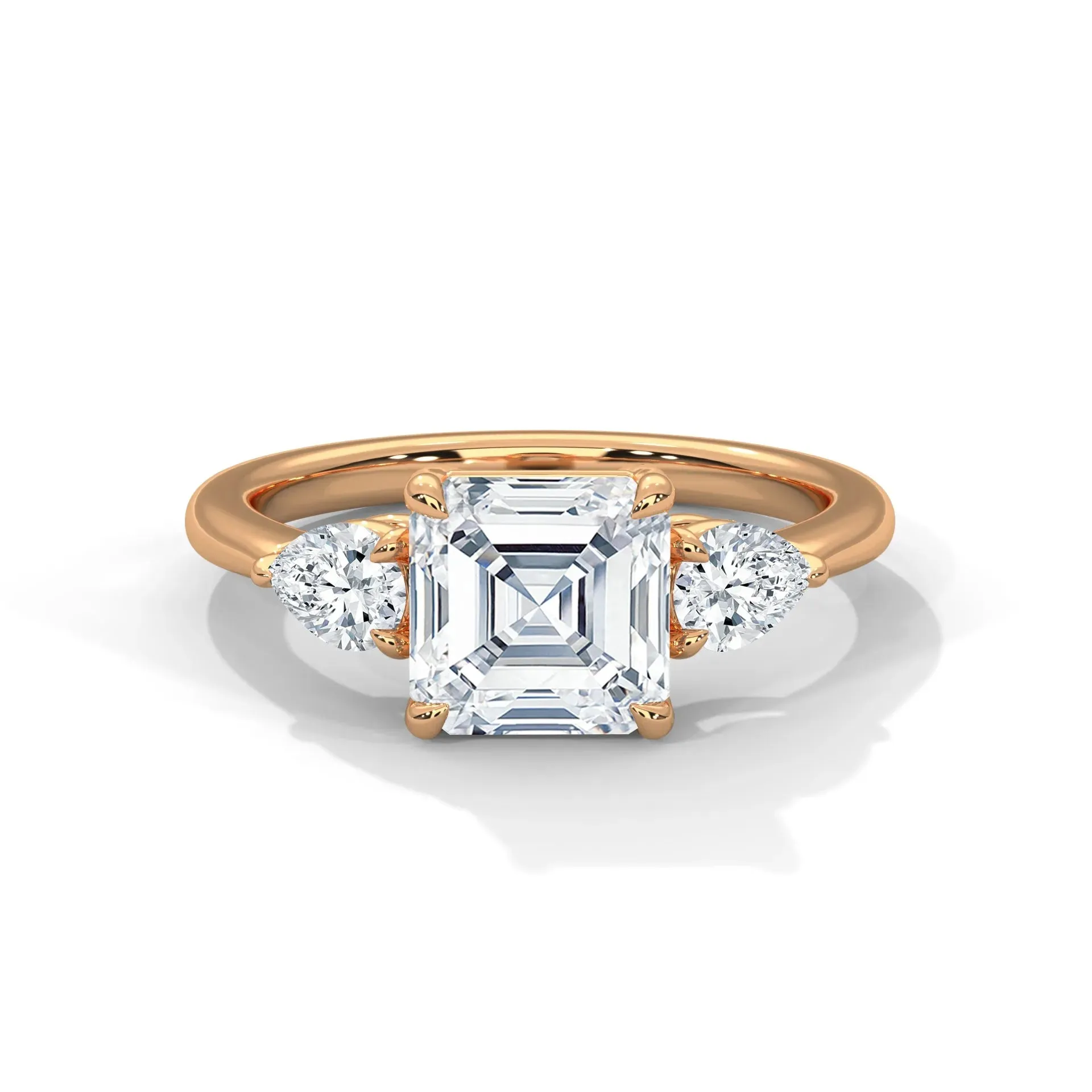 Three Stone Nova Diamond Ring Setting