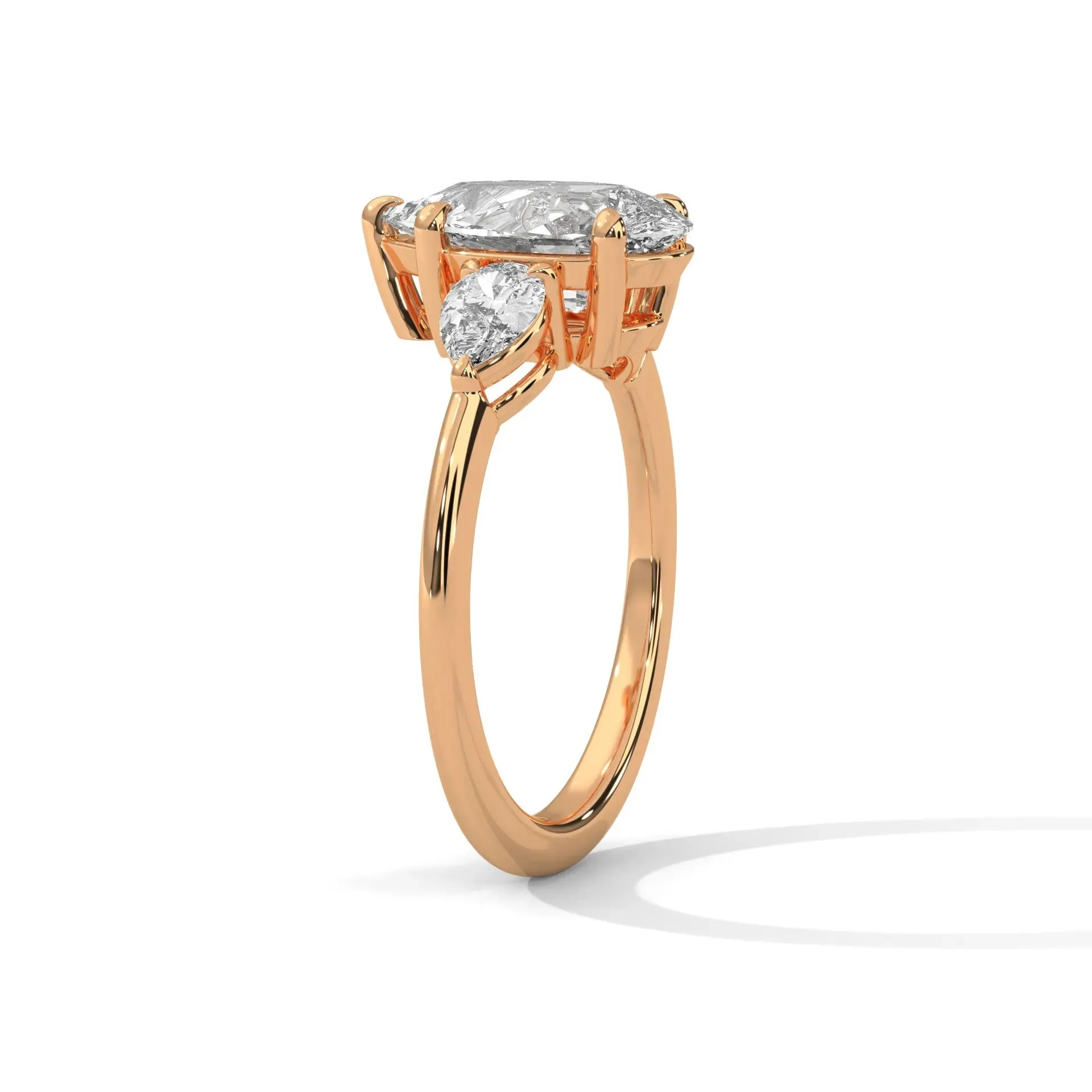 Three Stone Nova Diamond Ring Setting