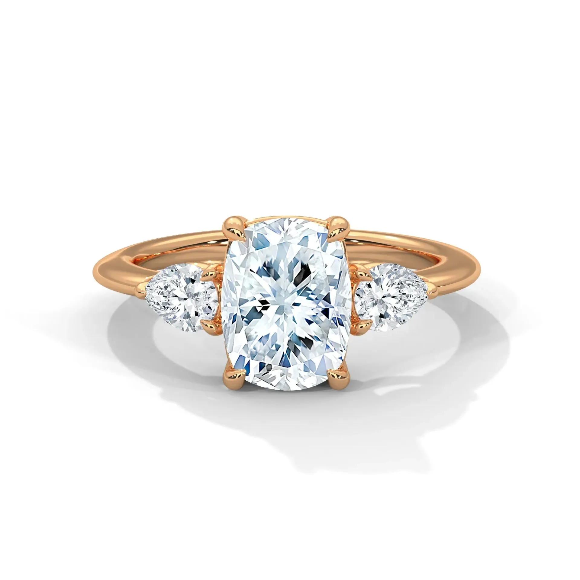 Three Stone Nova Diamond Ring Setting