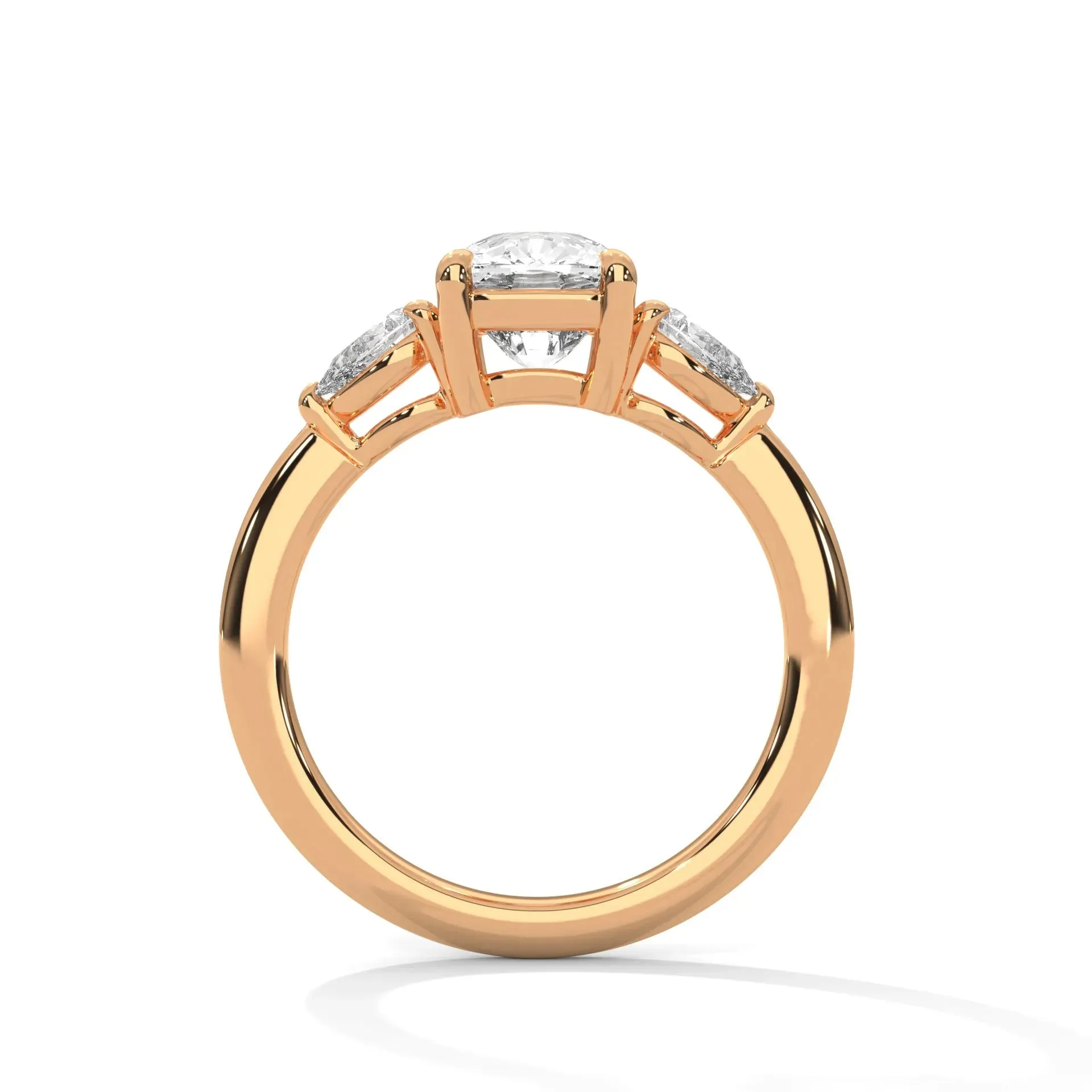 Three Stone Nova Diamond Ring Setting