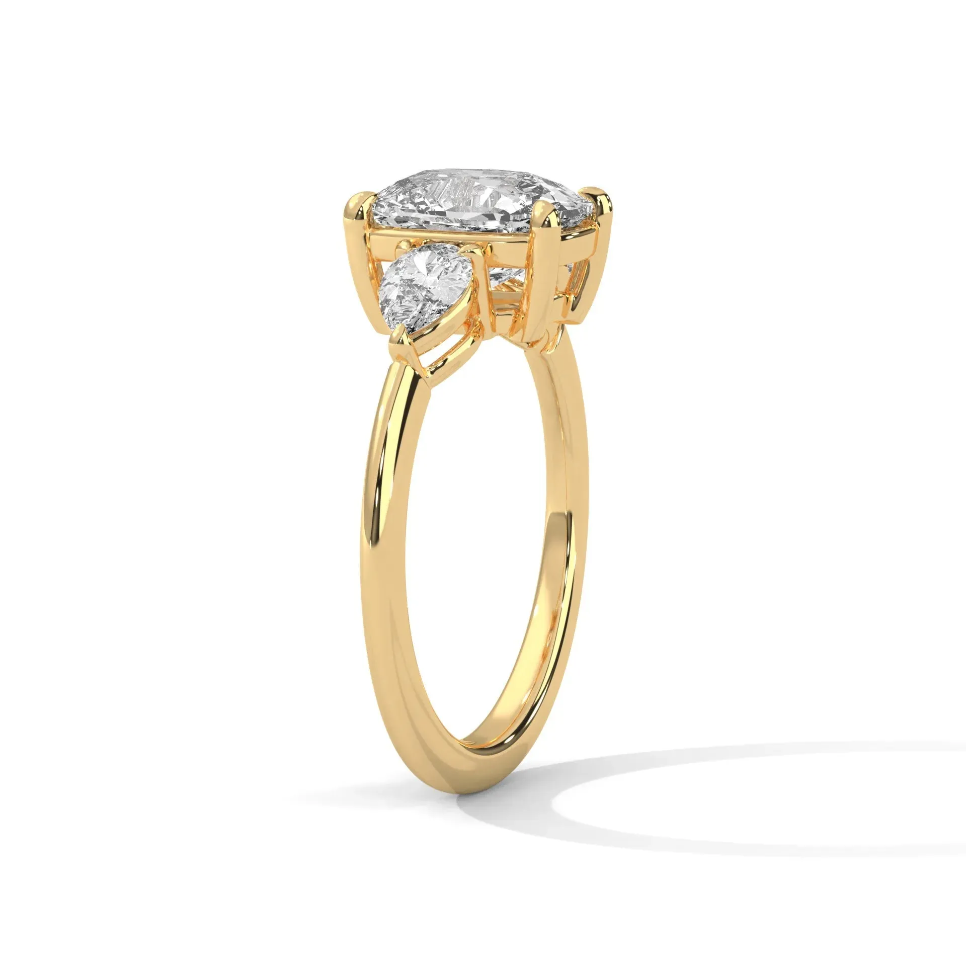 Three Stone Nova Diamond Ring Setting