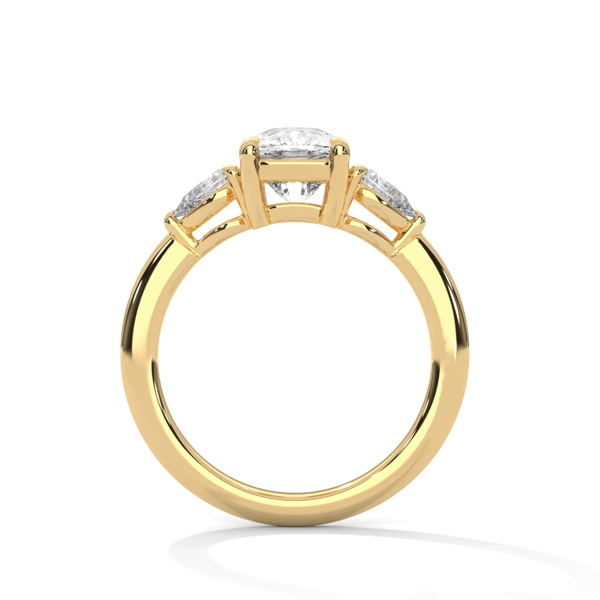 Three Stone Nova Diamond Ring Setting