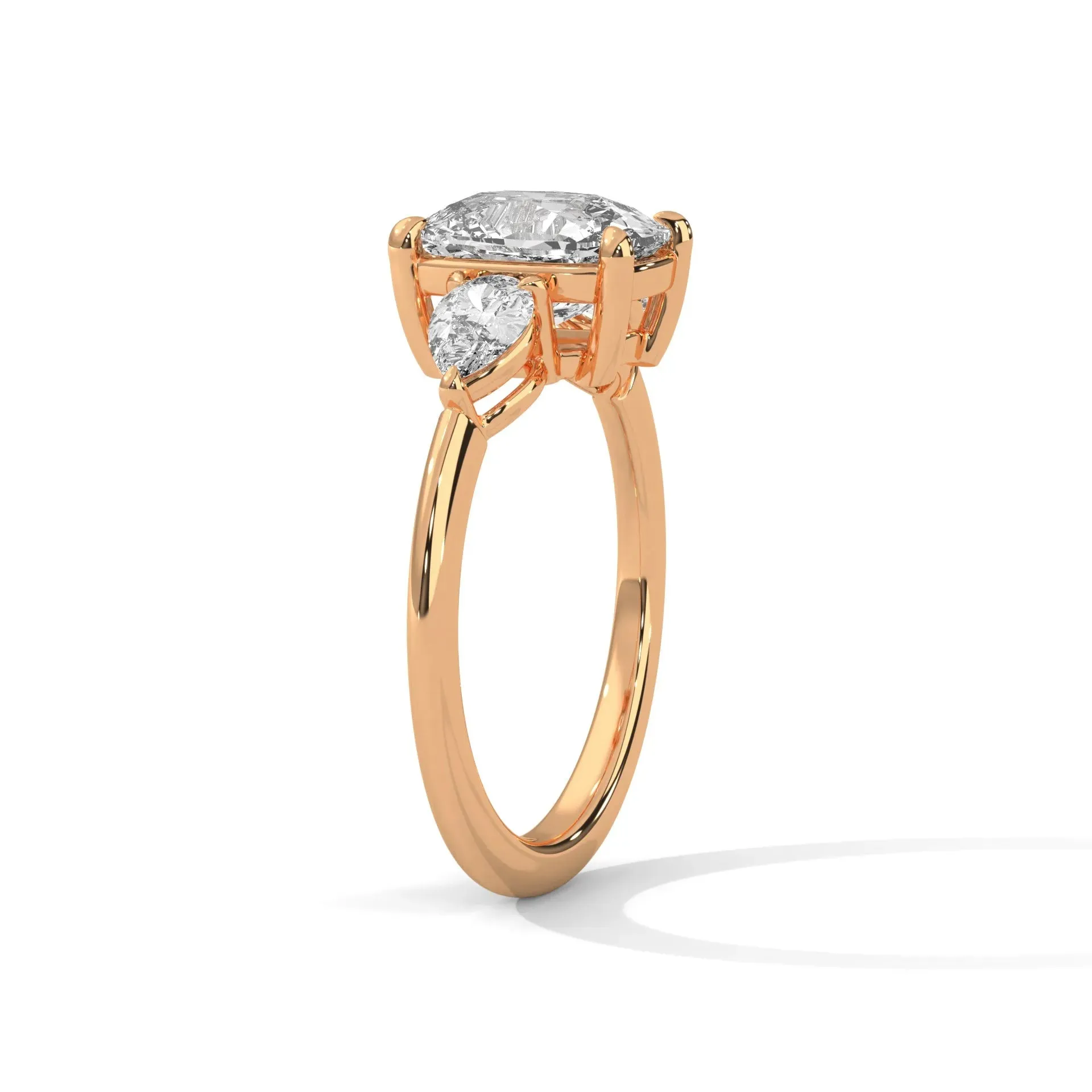 Three Stone Nova Diamond Ring Setting