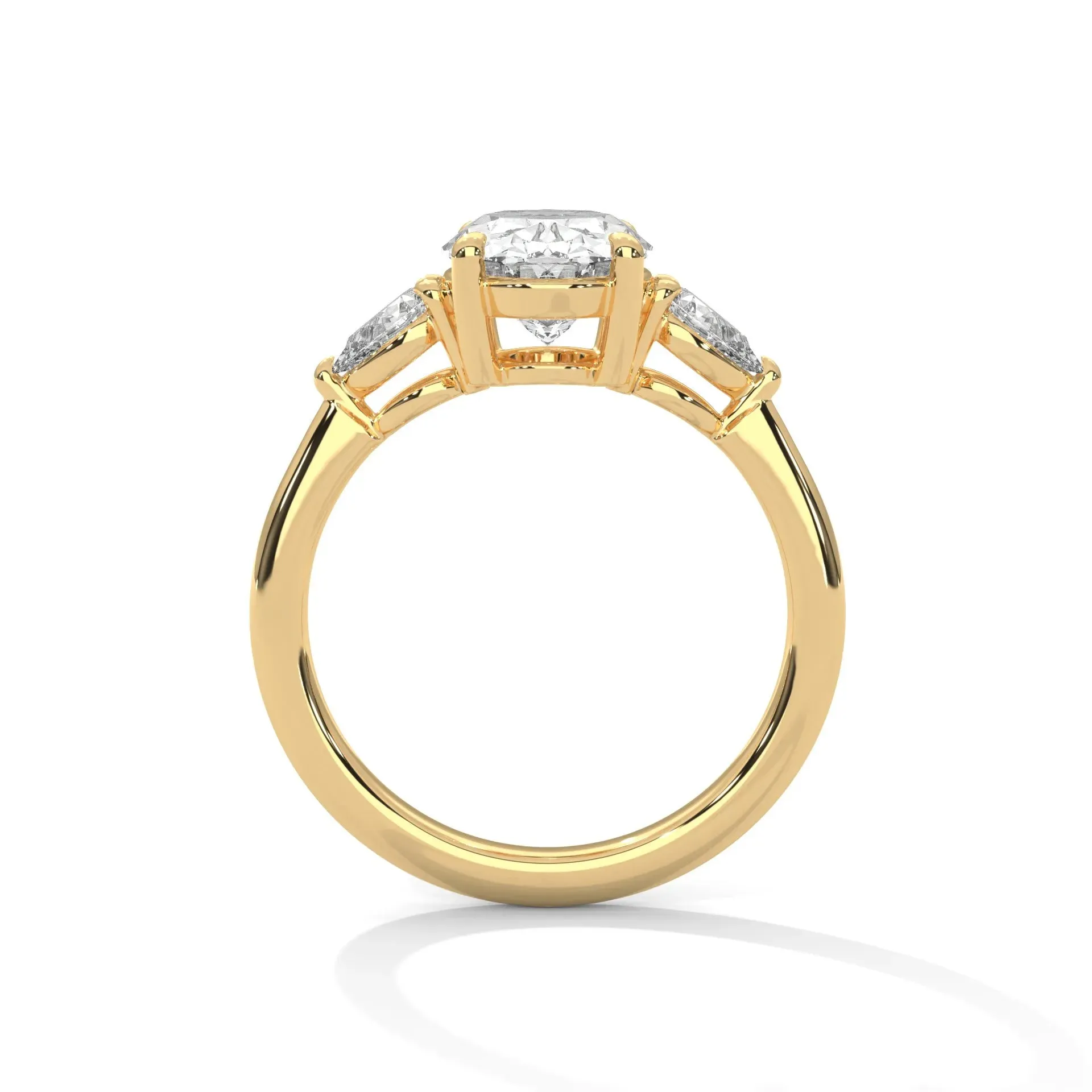 Three Stone Nova Diamond Ring Setting