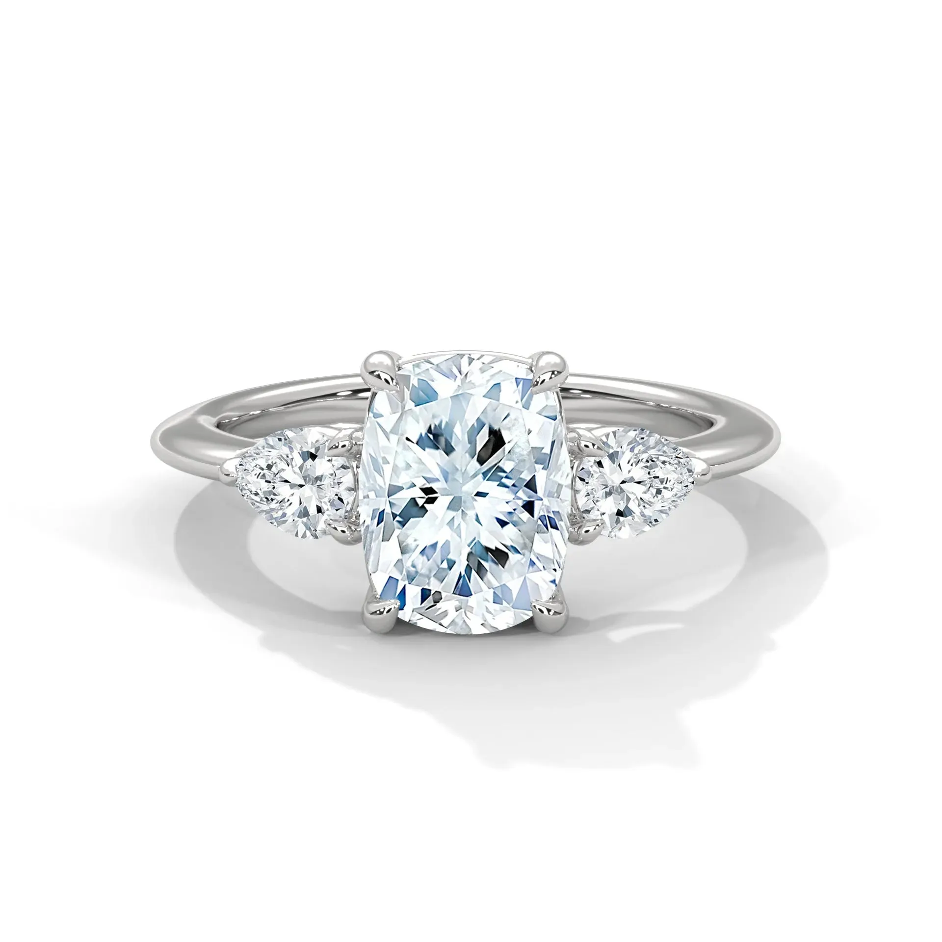 Three Stone Nova Diamond Ring Setting