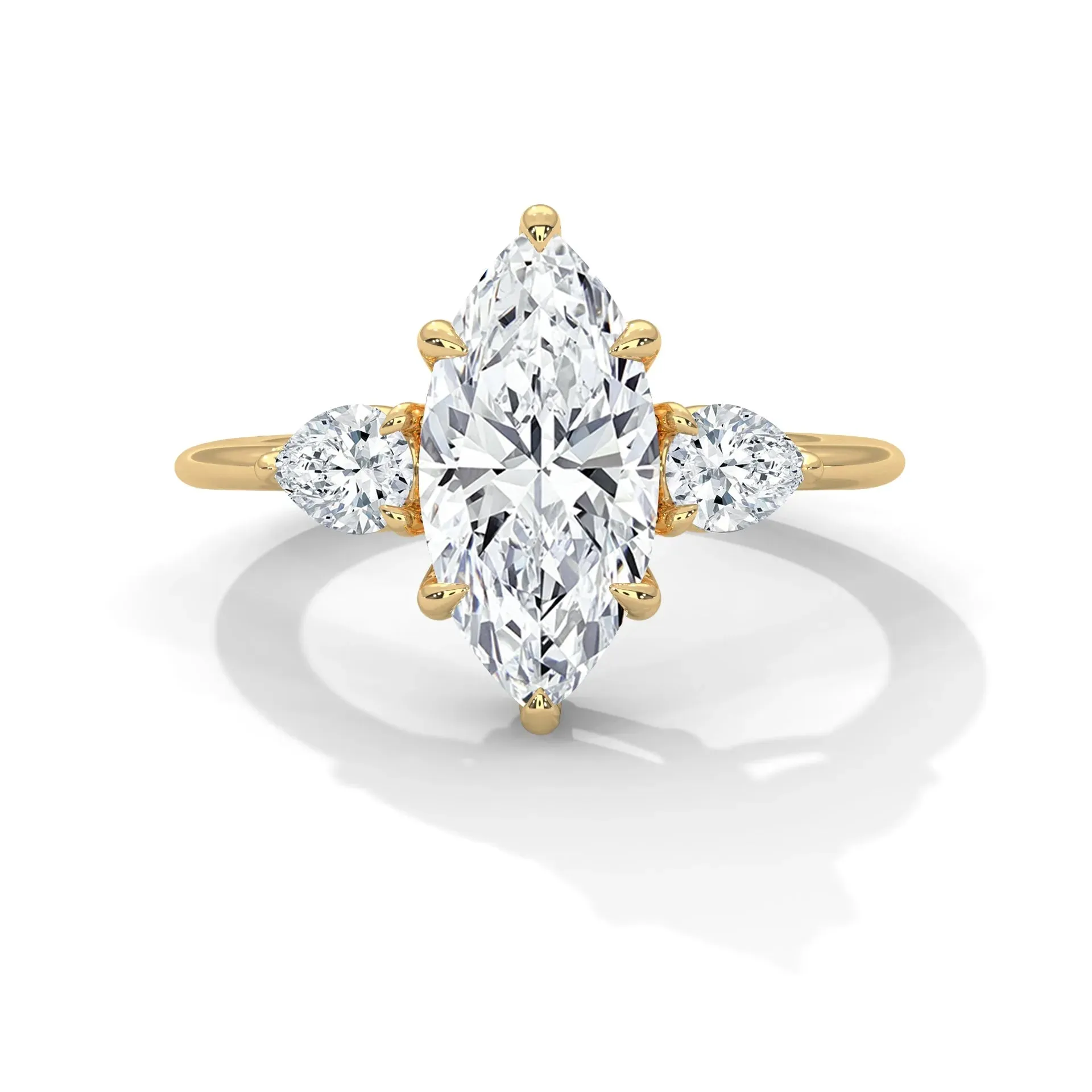 Three Stone Nova Diamond Ring Setting