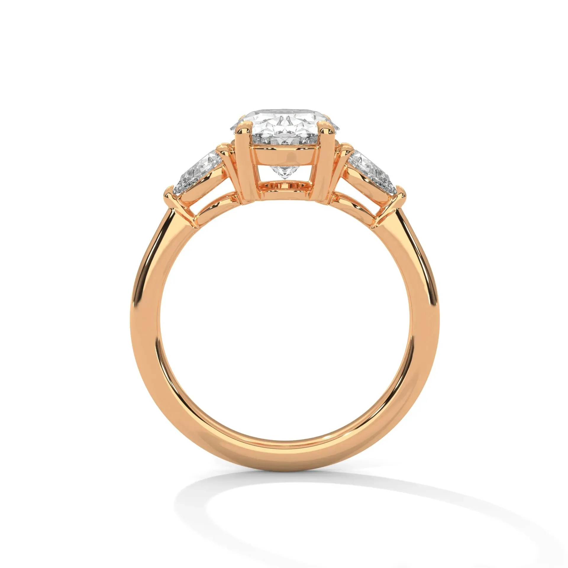 Three Stone Nova Diamond Ring Setting